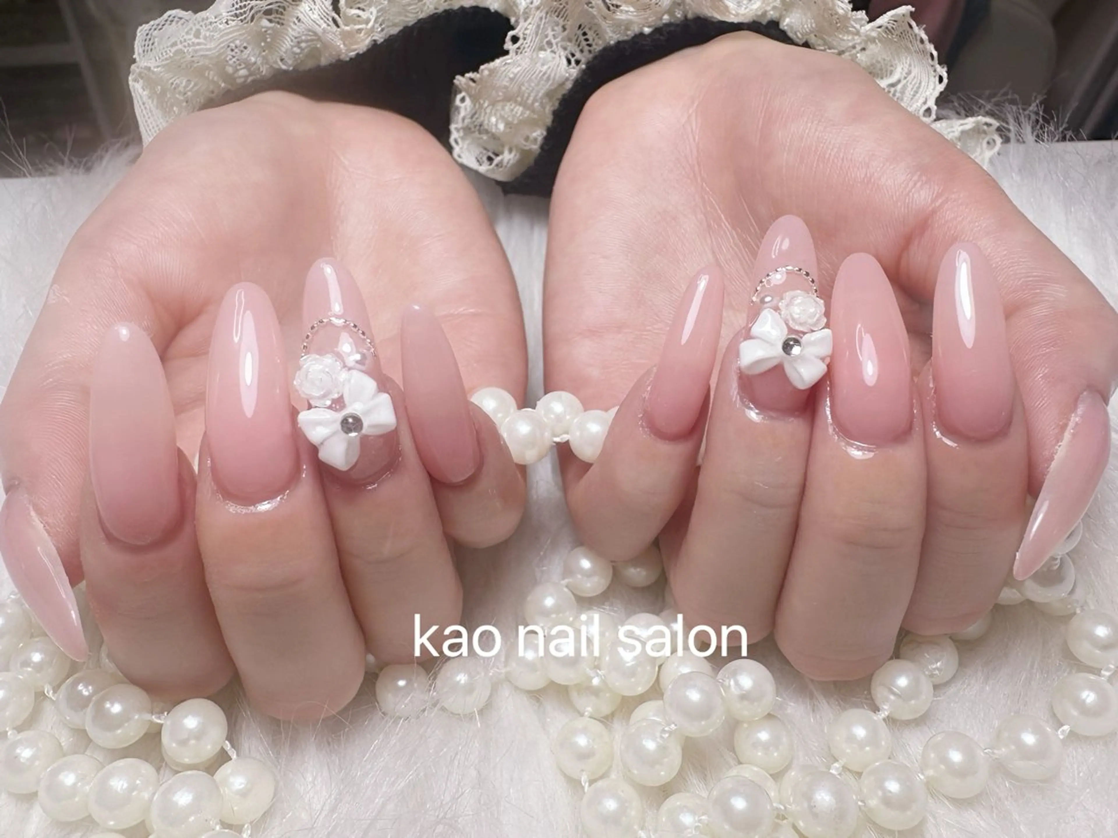 ネイル ハンドネイル kao nail マグネット/長さだしのネイルデザイン