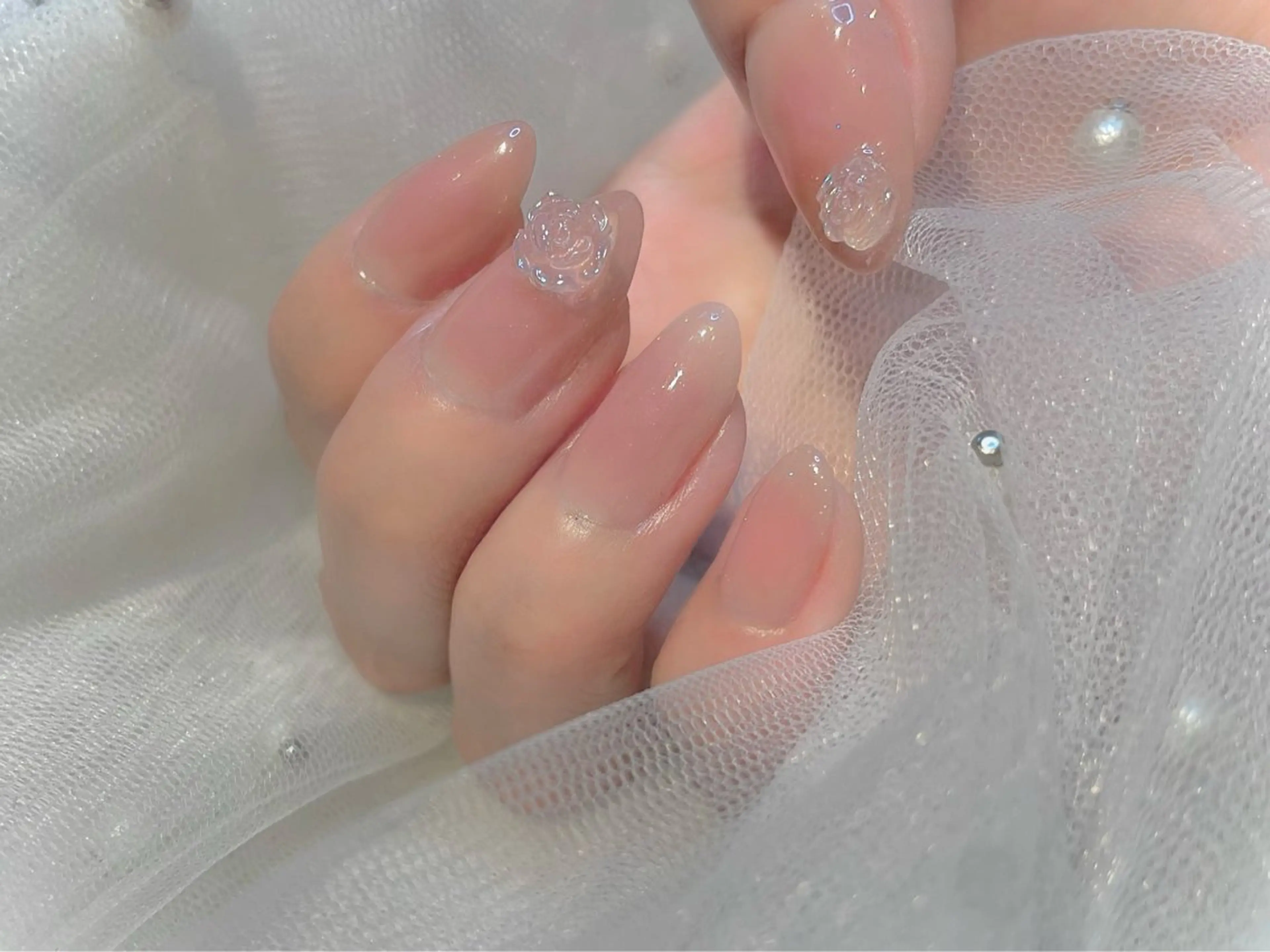 【新規 オフ無し】水光マグネットネイル / hand / 100minの写真