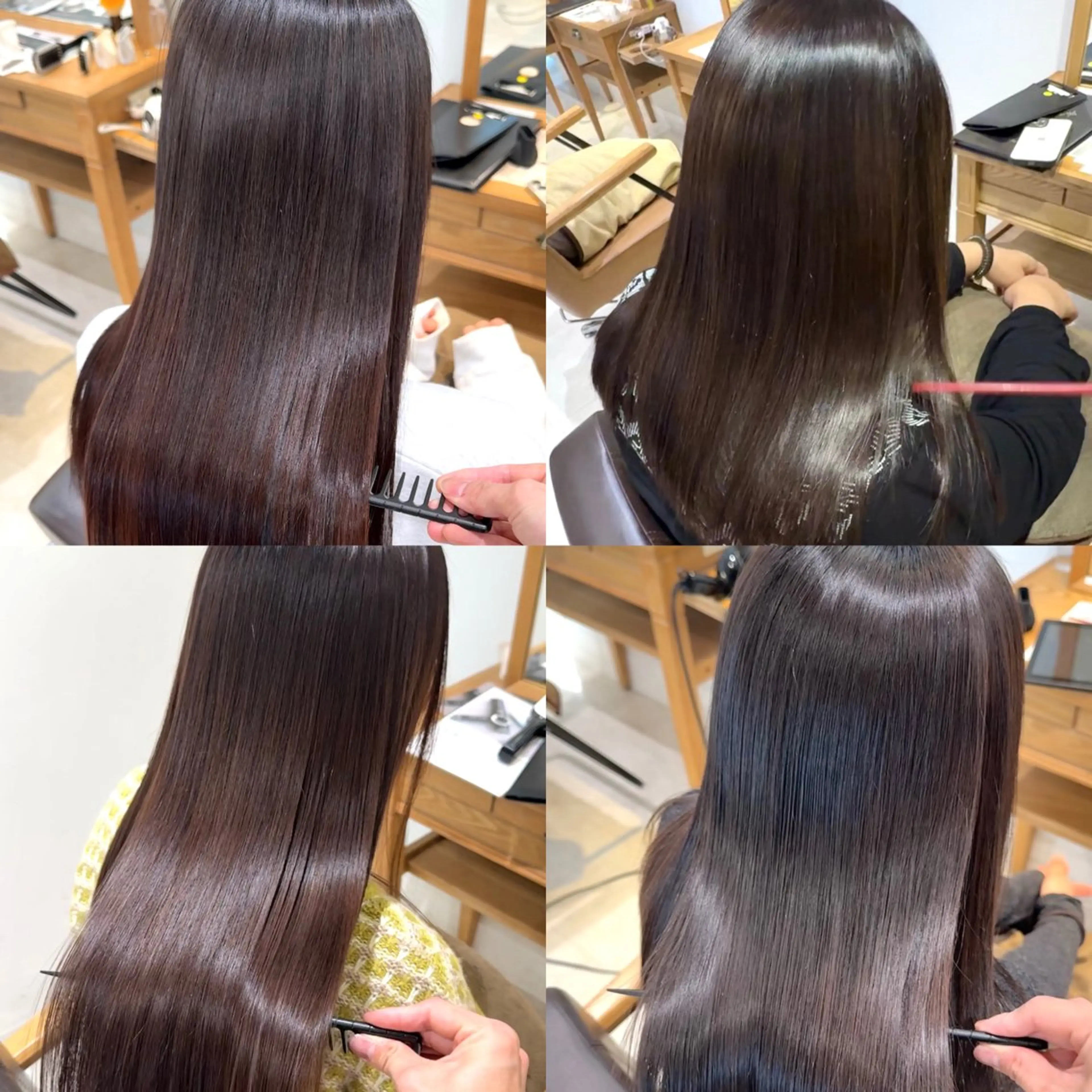 ロング 縮毛矯正 BISCO hair 小西冬馬 縮毛矯正のヘアスタイル