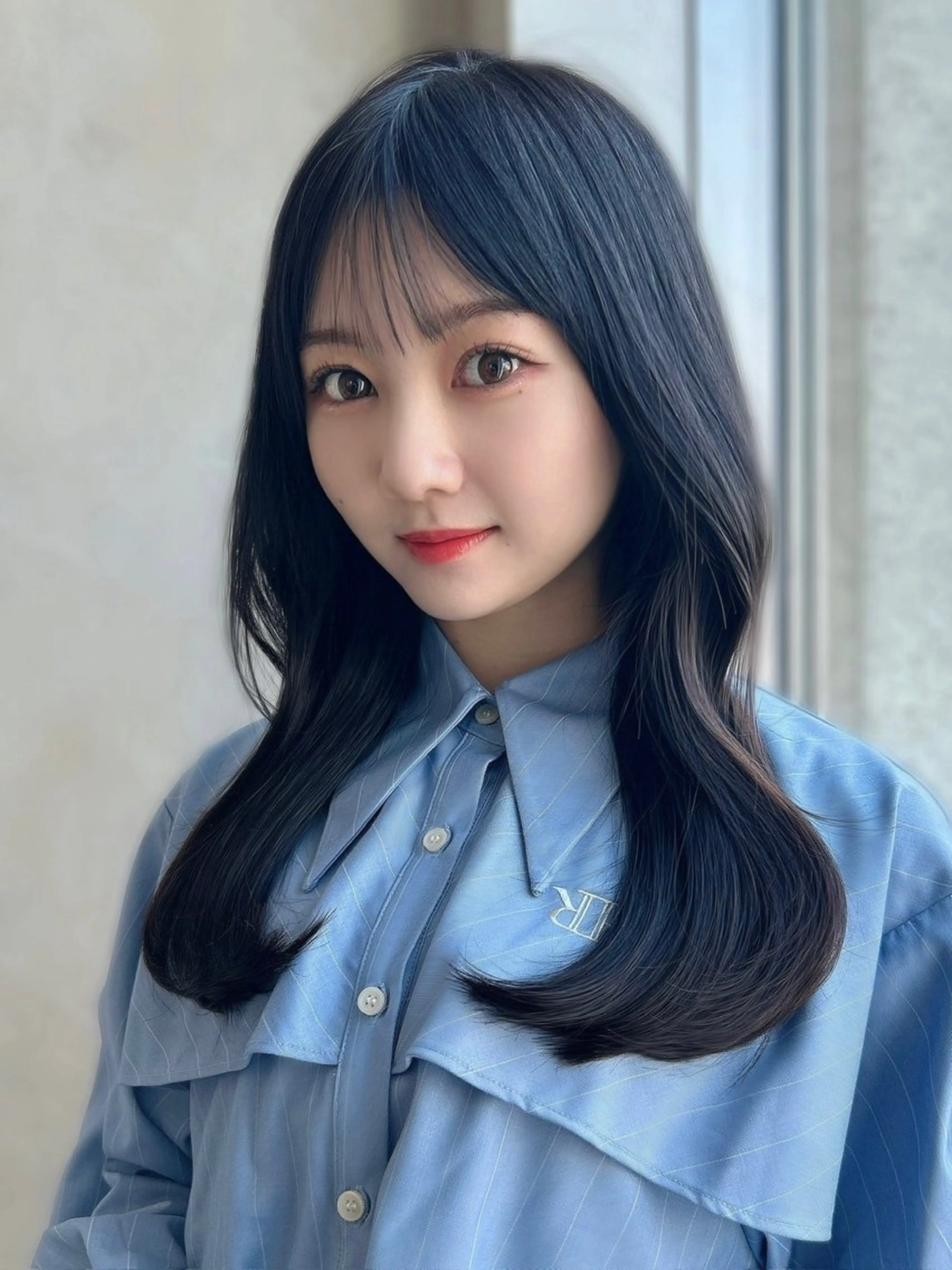 セミロング カラー パーマ カット ヘアカラー トリートメント 新宿✨顔周りカット 韓国ヘア/坂本亜裟海のヘアスタイル