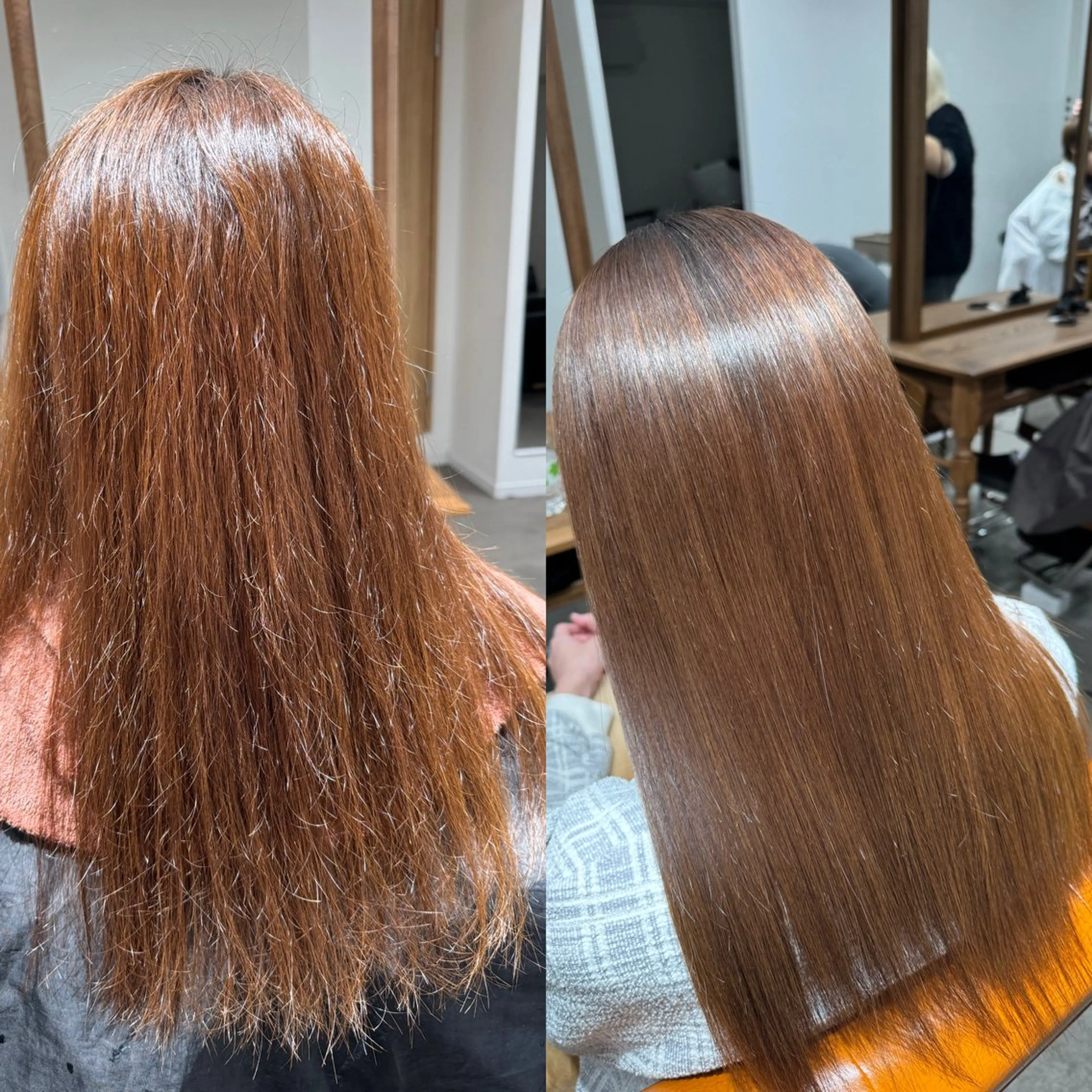 ロング カット 縮毛矯正 トリートメント 髪質改善縮毛✨ 泉谷彪芽のヘアスタイル