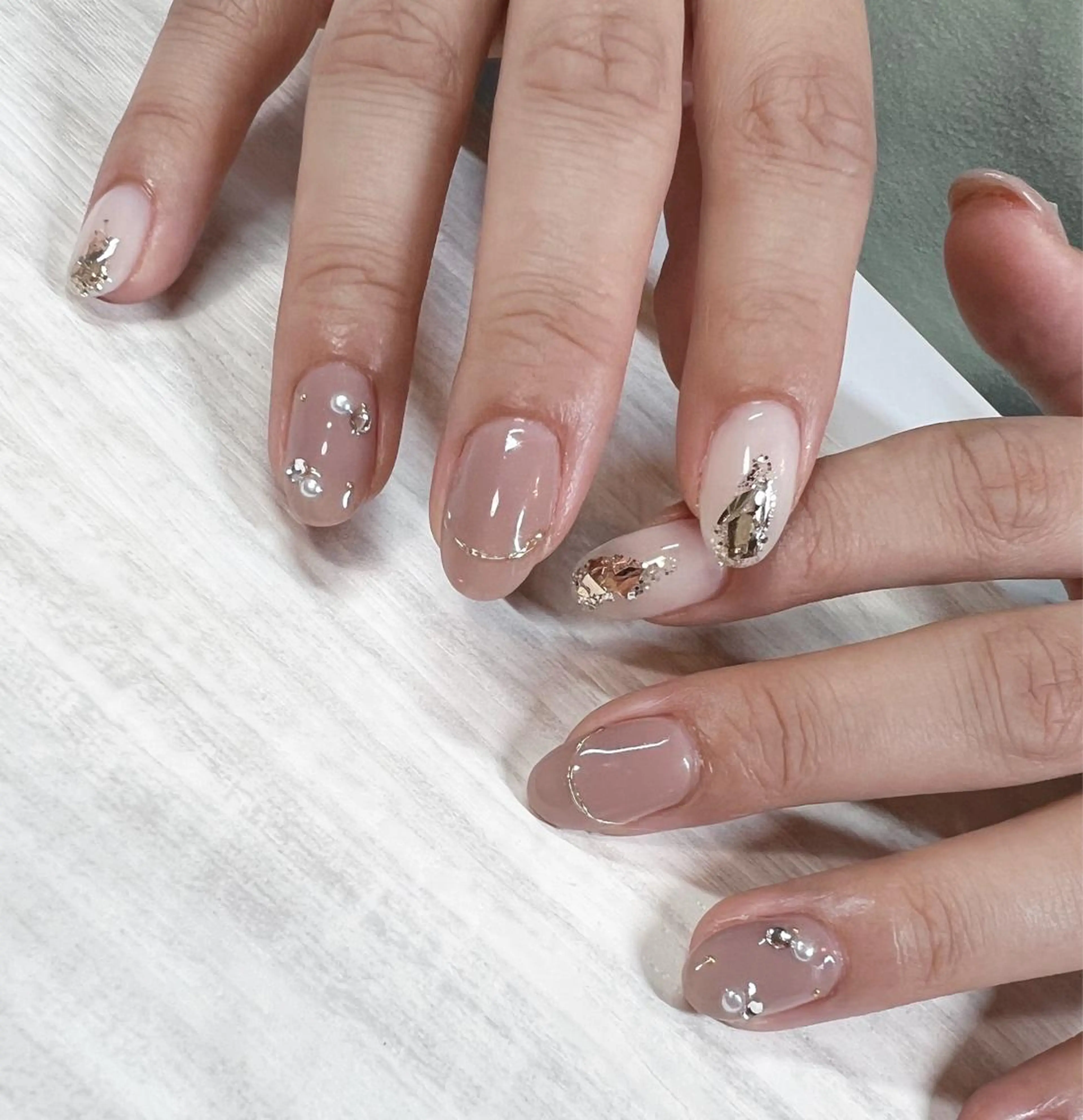 ネイル フットネイル 韓国ネイル ハンドネイル nail salon Lauleaのネイルデザイン