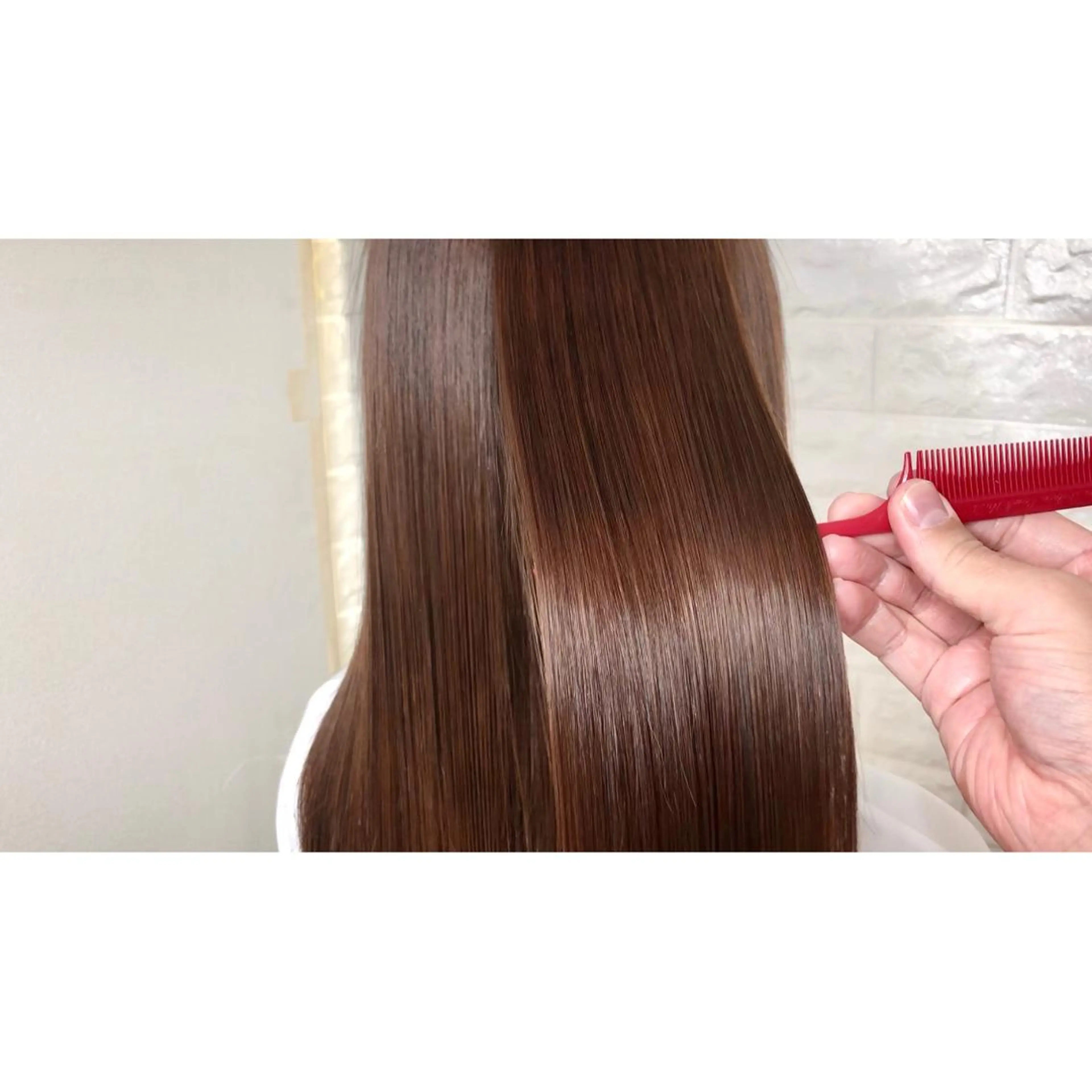 セミロング 髪質改善 ヘアカラー 髪質改善特化KIZU /艶髪研究（京都）のヘアスタイル