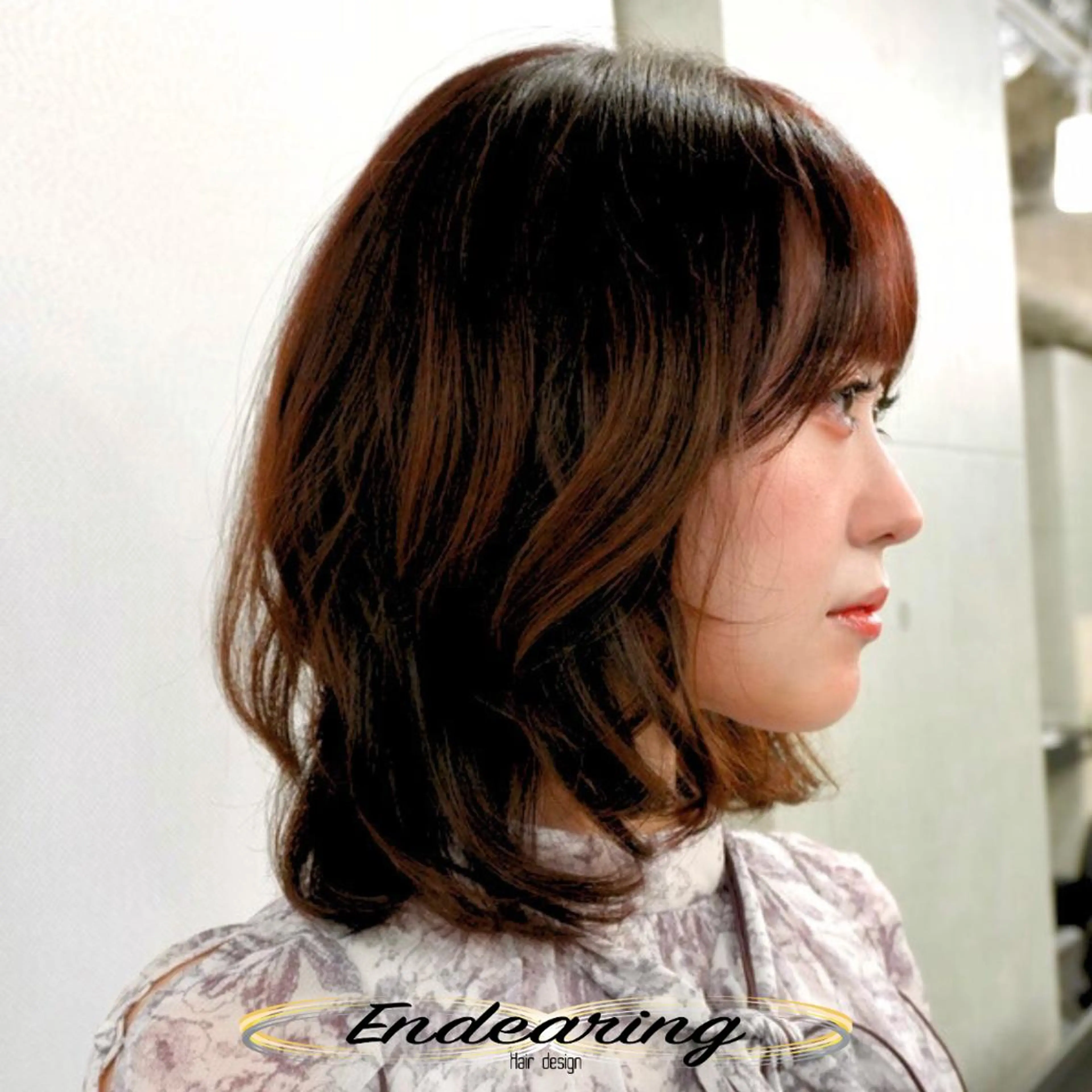 ミディアム 伸ばしかけ レイヤーカット 似合わせカット カット ヘアカラー Endearing 銀座/YOKOのヘアスタイル