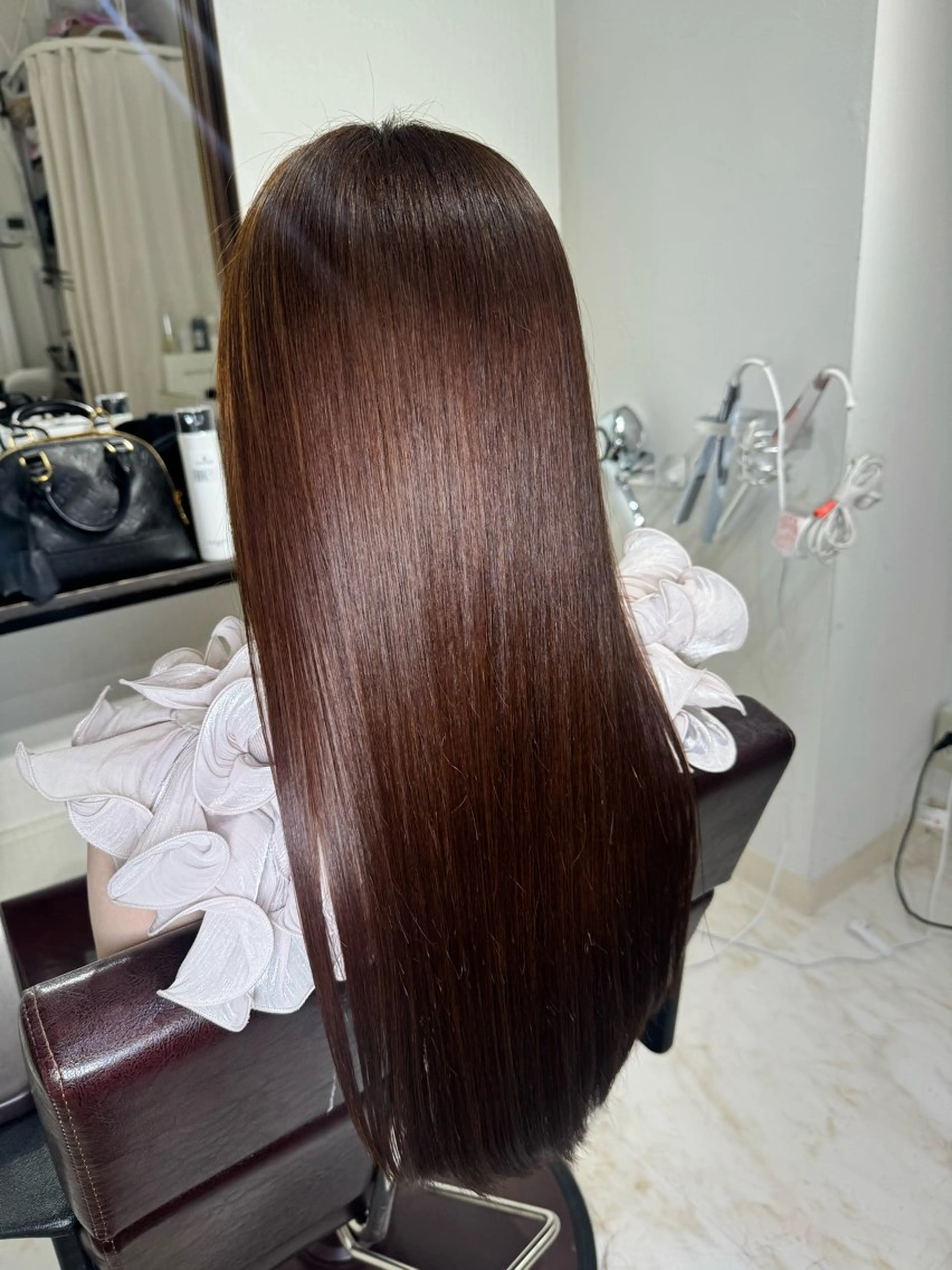 ロング 縮毛矯正 【Diar】オーナー アキヨシケンタのヘアスタイル