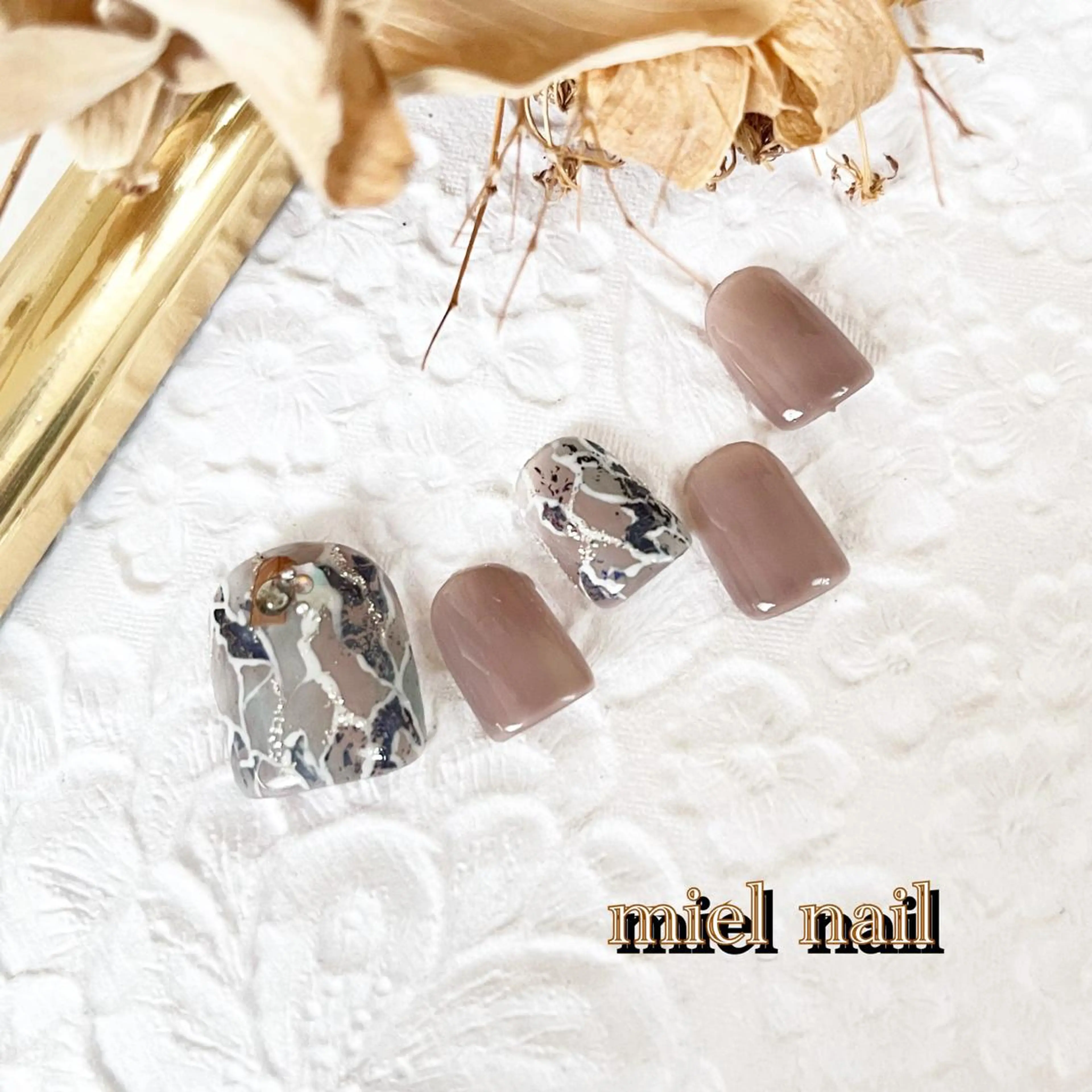 ネイル フットネイル miel nailのネイルデザイン