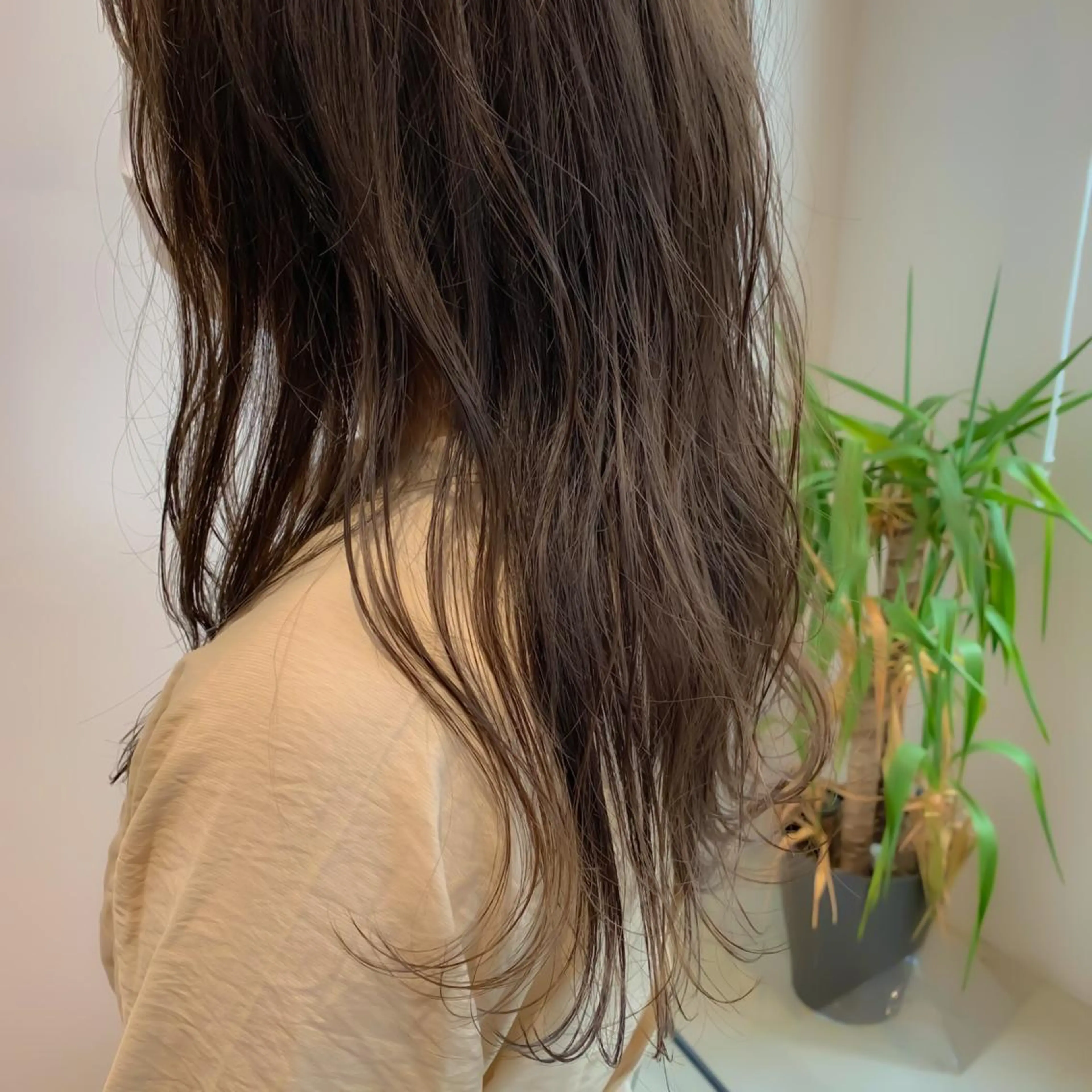 セミロング カラー ブラウンカラー ココアブラウン カット ヘアカラー "小顔カット" Fuko.のヘアスタイル