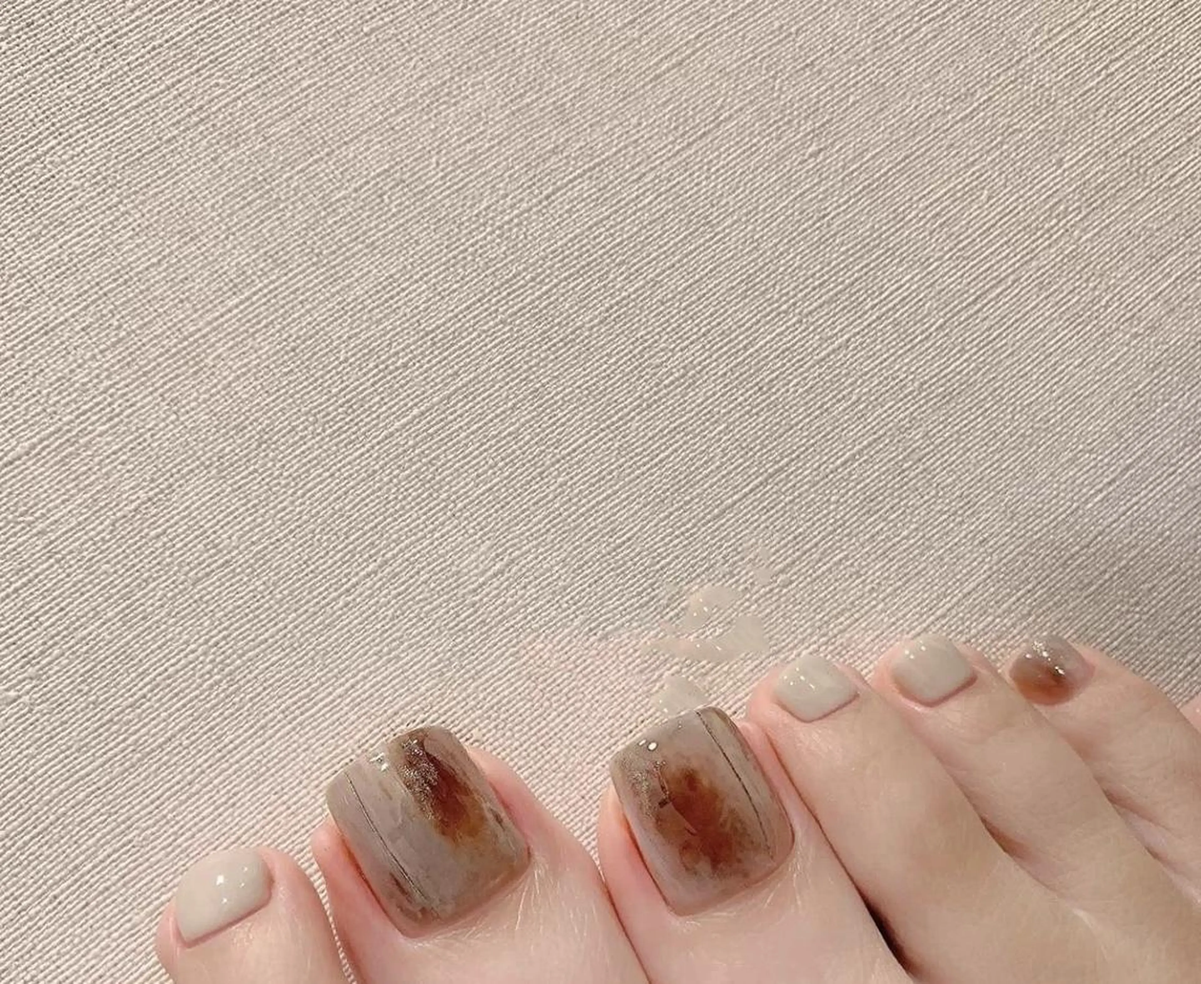 フットバス付き♪フット親指ワンポイントアートの写真