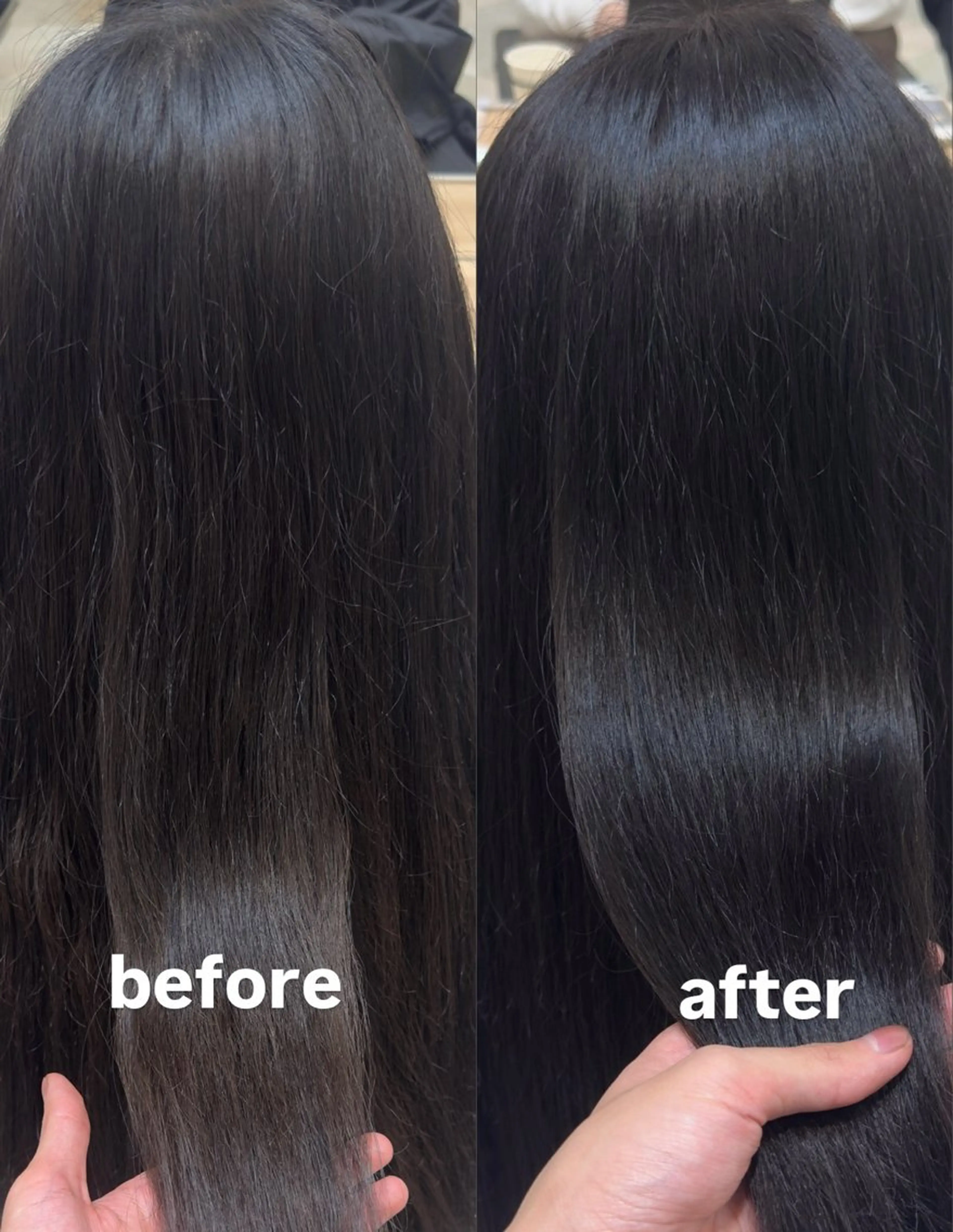 セミロング カラー ヘアカラー トリートメント かんた /百道浜・髪質改善のヘアスタイル