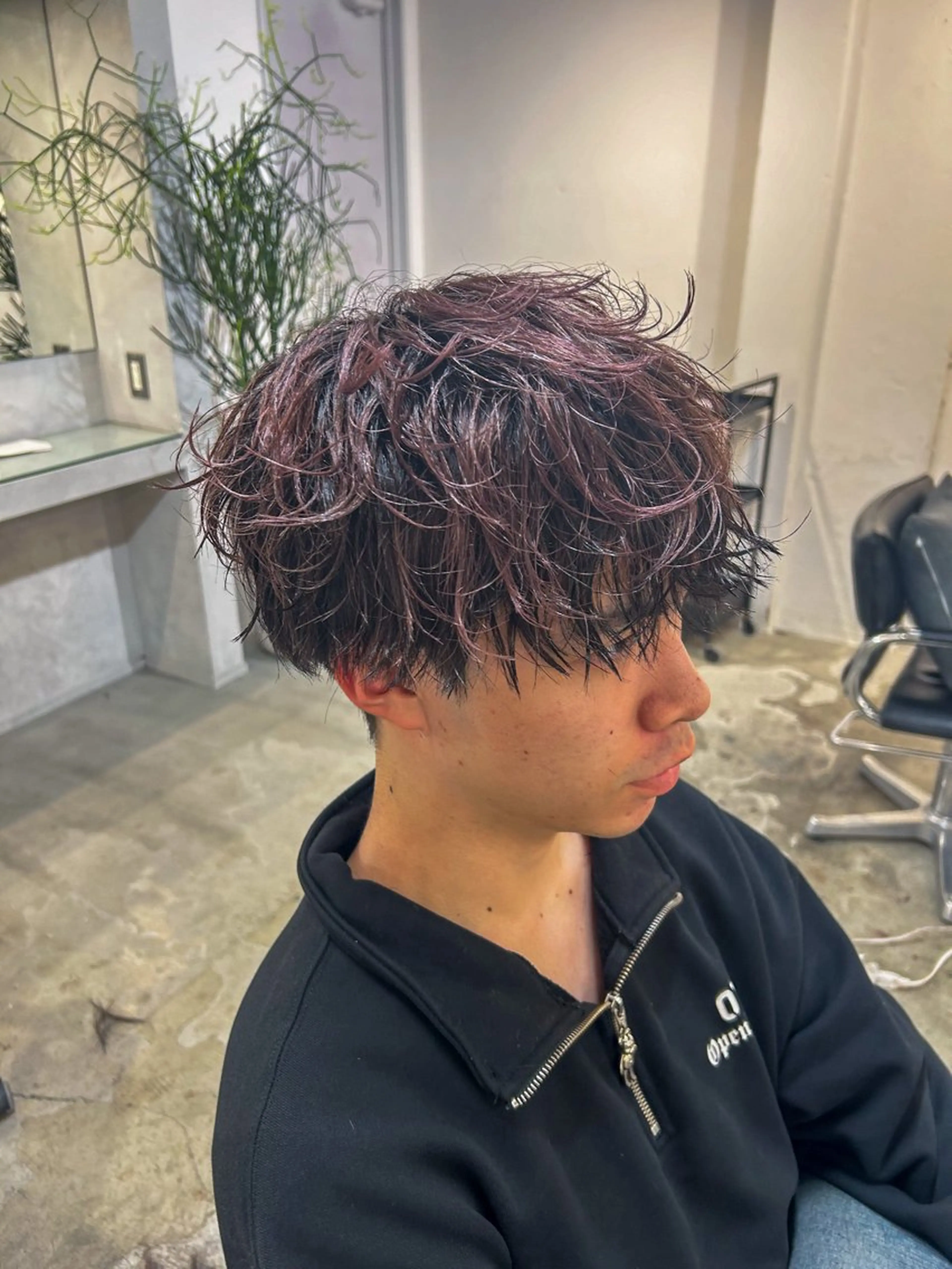 パーマ メンズ カット パーマ メンズパーマ💈藤田 晃志のヘアスタイル