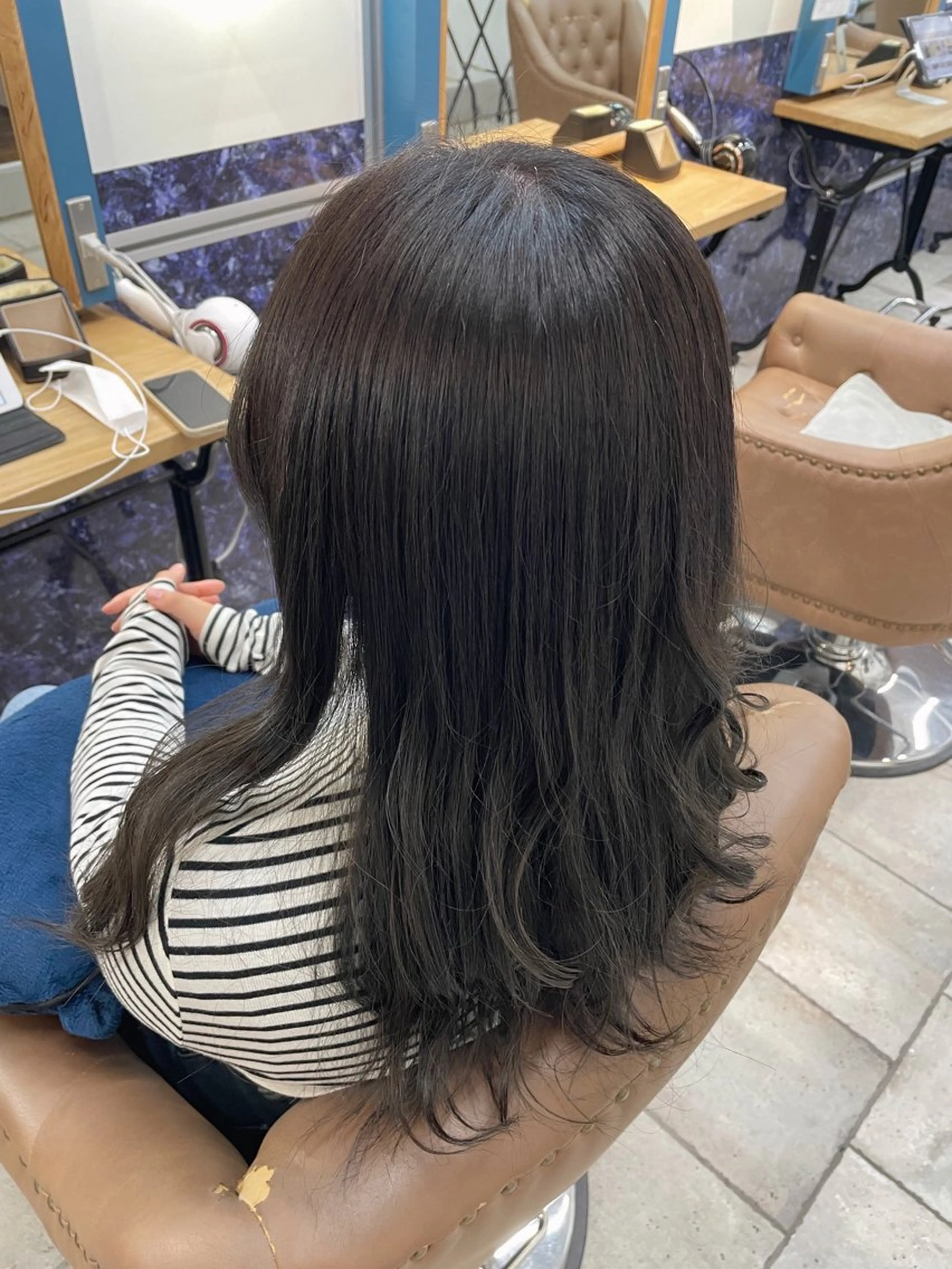 ロング カラー ブリーチ 透明感カラー ブリーチなしカラー ヘアカラー トリートメント 🍒透明感カラー/ 艶カラー/さくら🍒のヘアスタイル