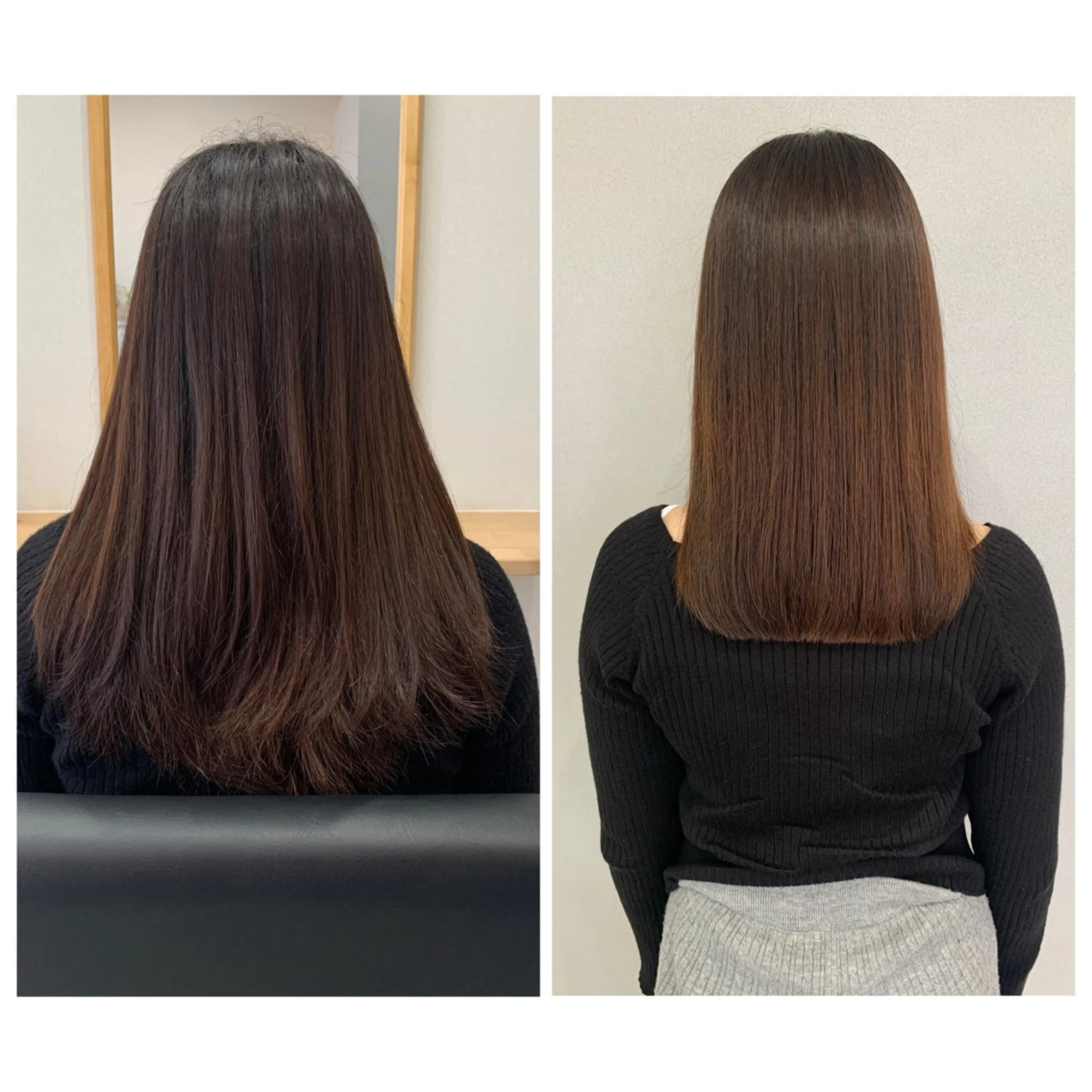ミディアム カット 縮毛矯正 トリートメント en.桐山 晃彦のヘアスタイル