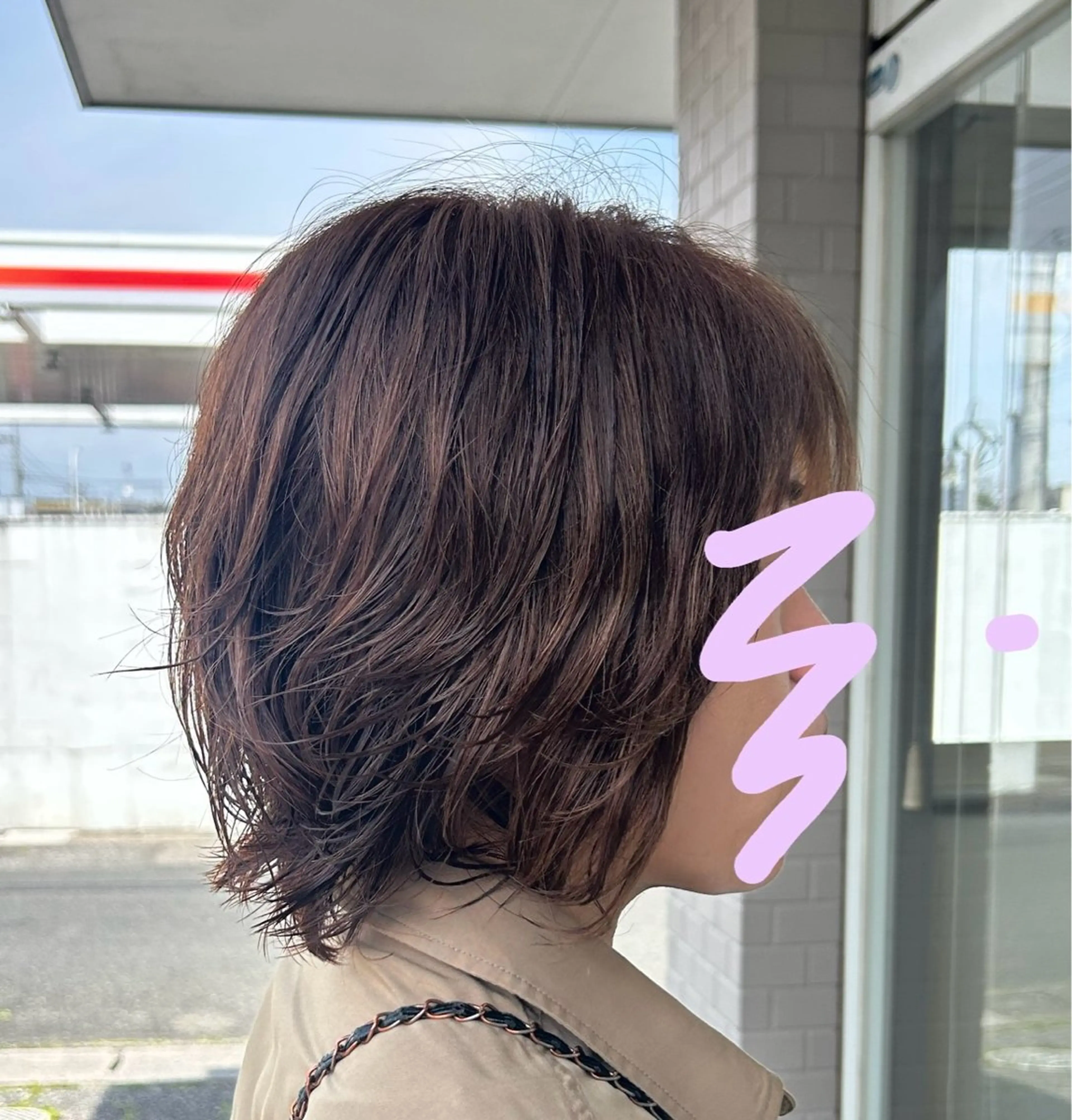 ショート カラー ヘアカラー 大西 葵のヘアスタイル