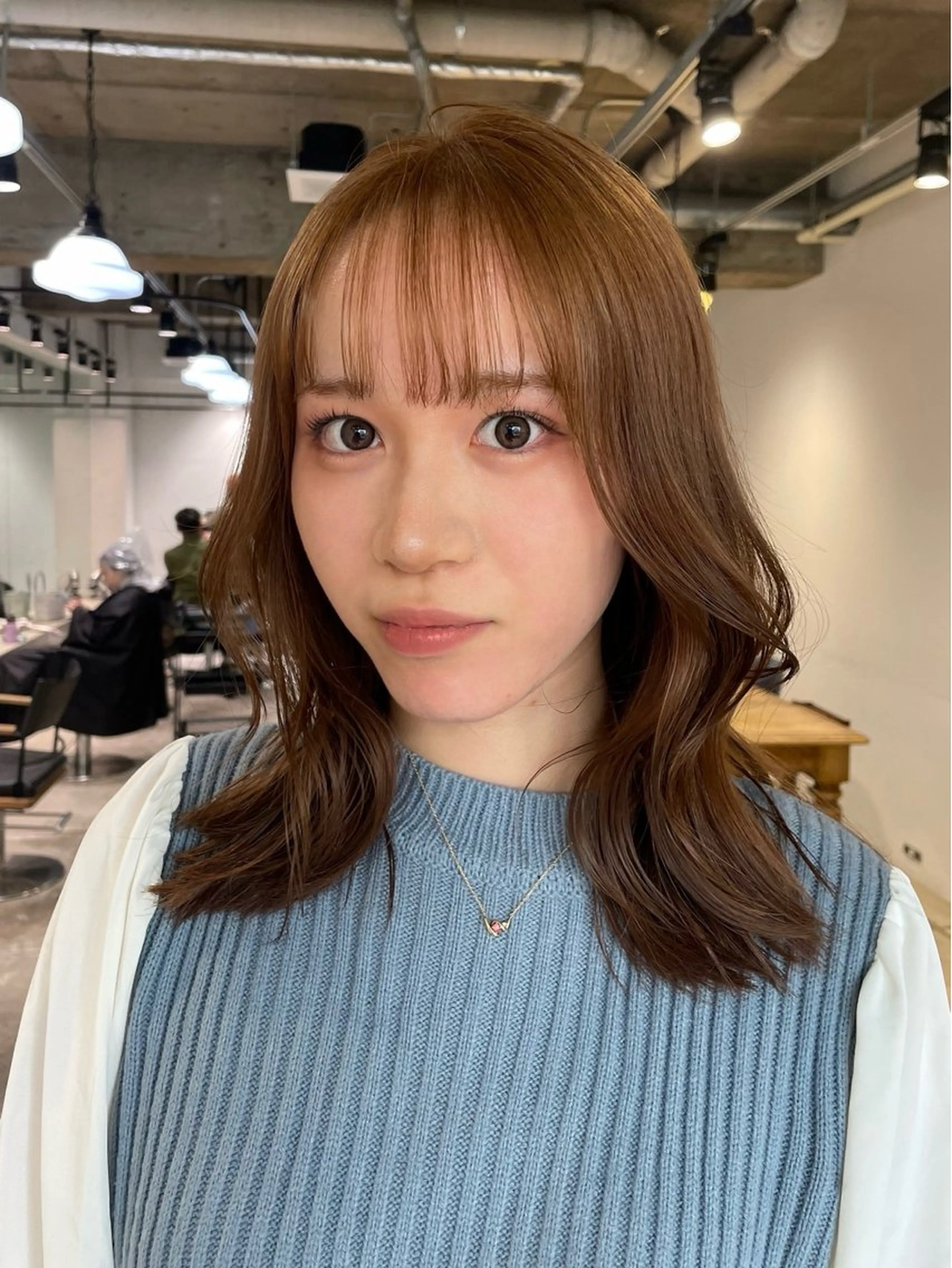 セミロング カラー ユウナ🎀レイヤー/ 暖色カラーのヘアスタイル