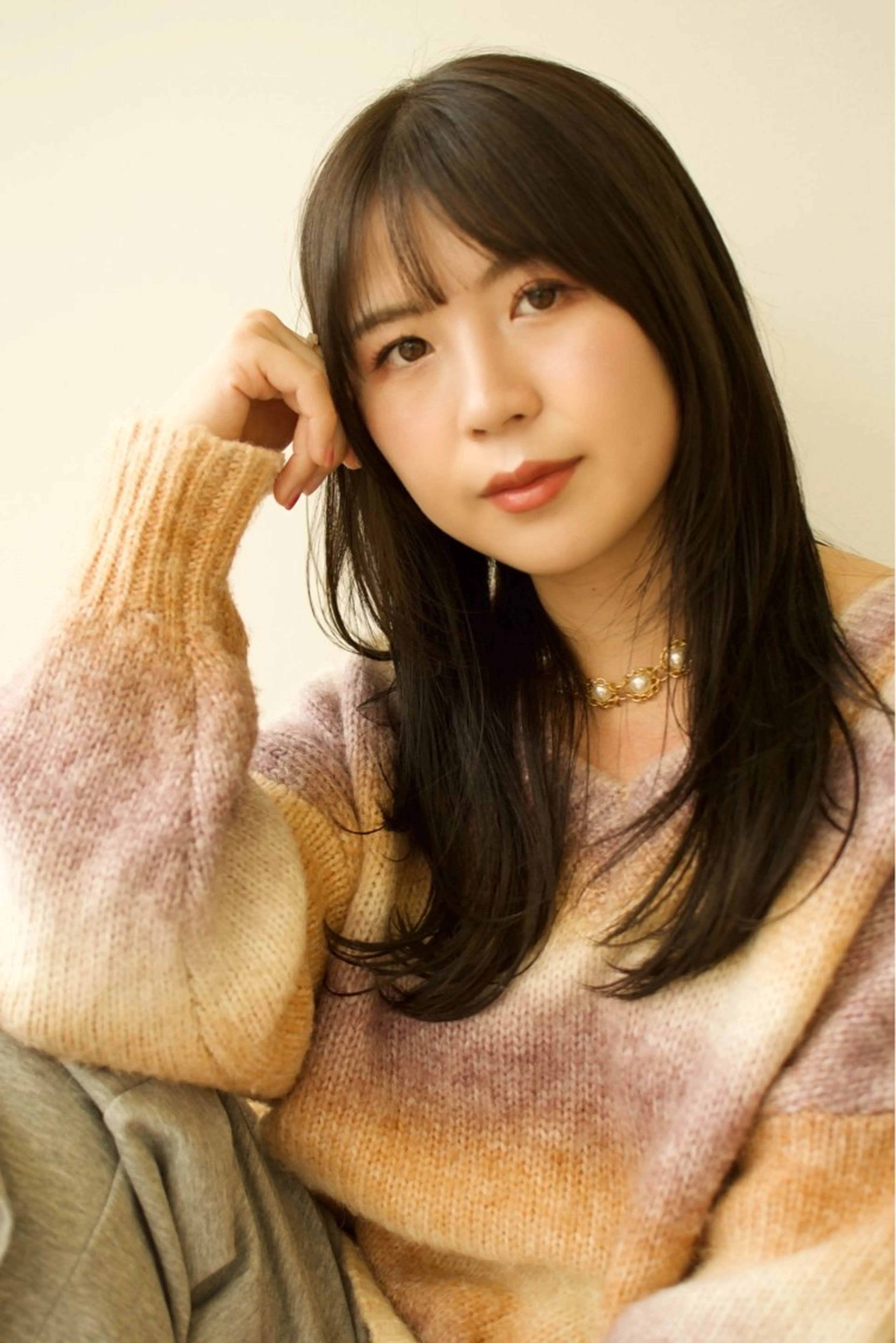 ロング カラー ブラウンカラー 透明感カラー レイヤーカット カット ヘアカラー トリートメント cana 札幌レイヤースタイルのヘアスタイル