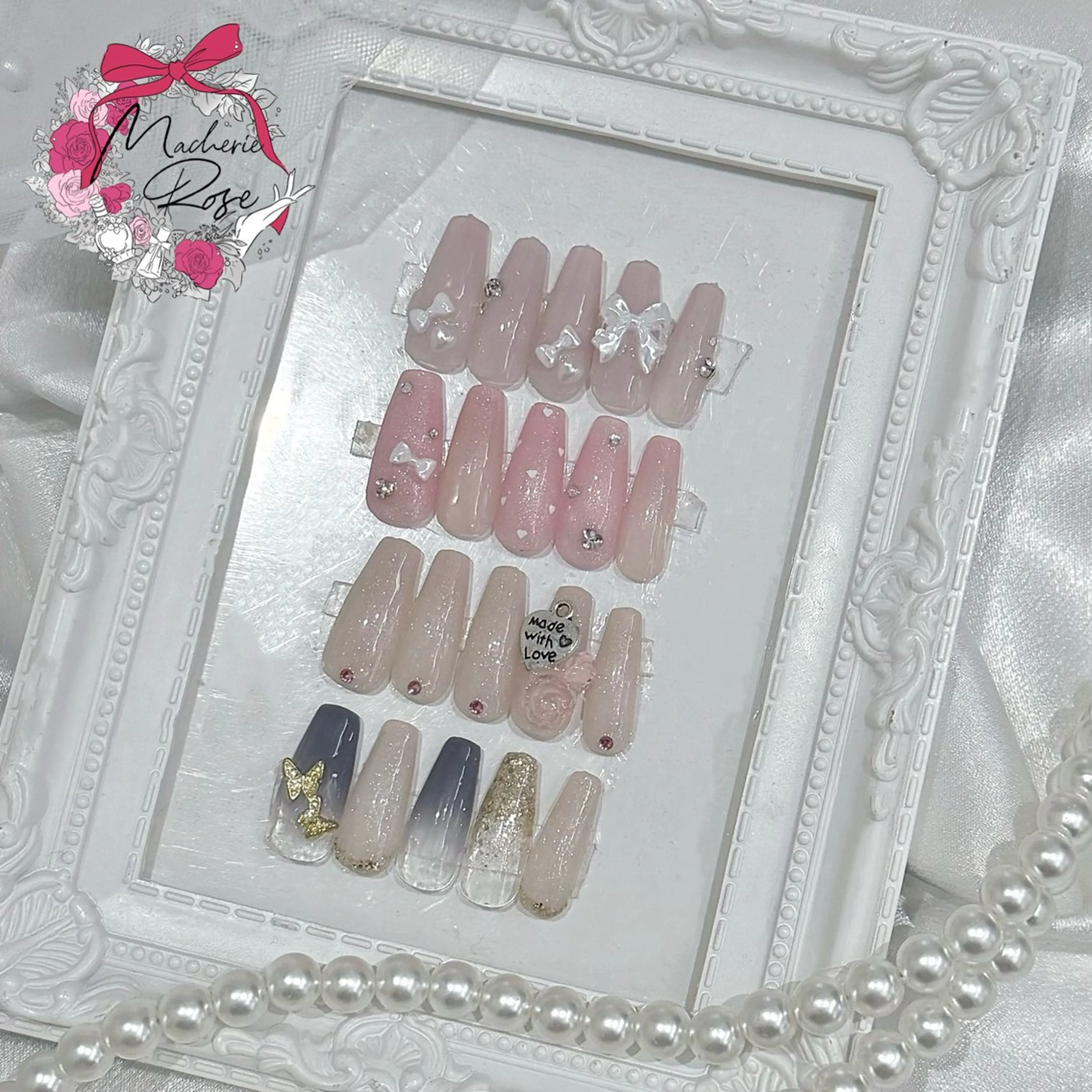 ネイル Macherie Rose Jrのネイルデザイン