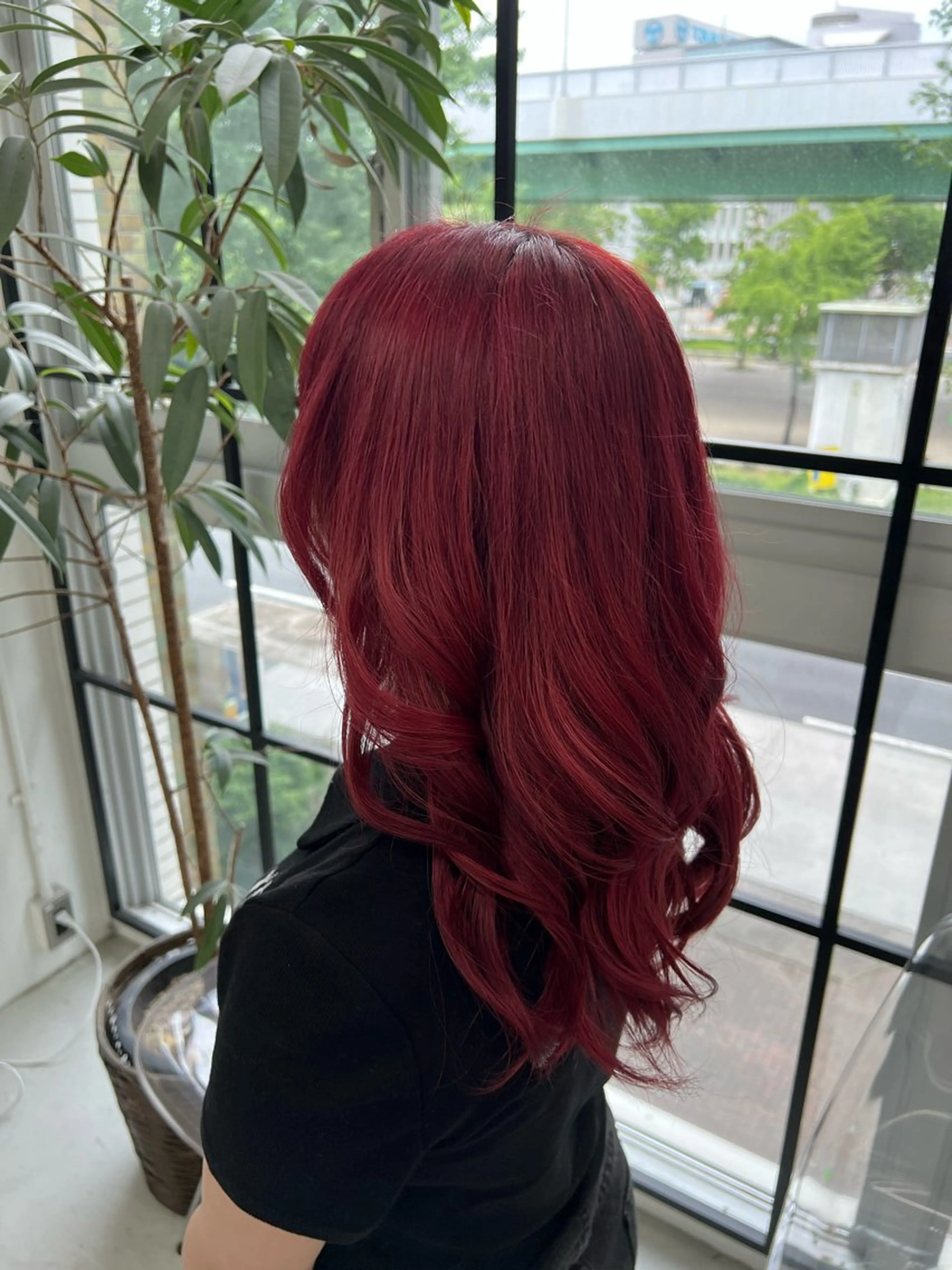 セミロング カラー ピンクカラー レッドカラー 🌷︎あすか🌷 JILLSTUDIOのヘアスタイル