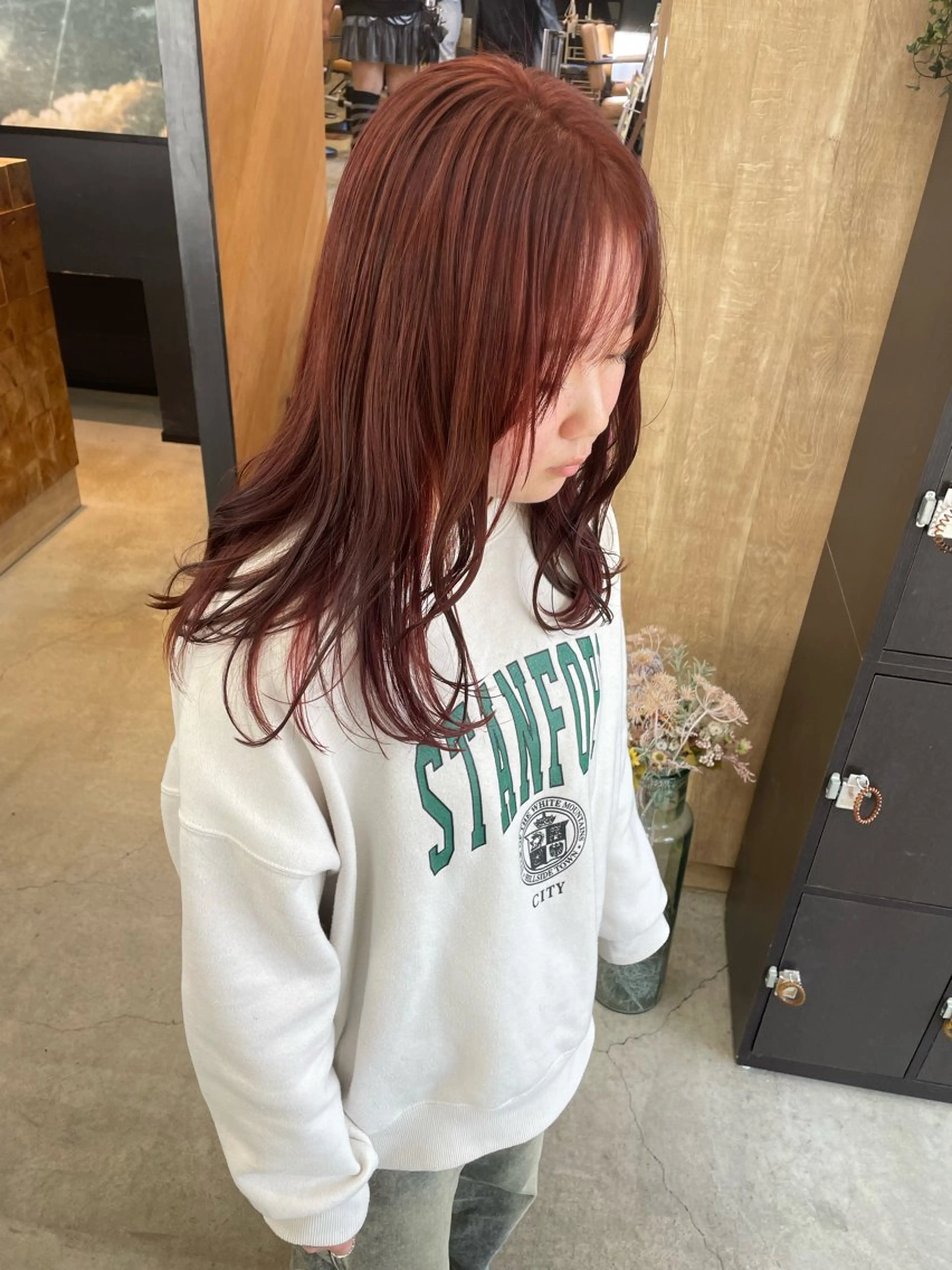 ミディアム カット ヘアカラー テラダ ユウシン西金沢のヘアスタイル