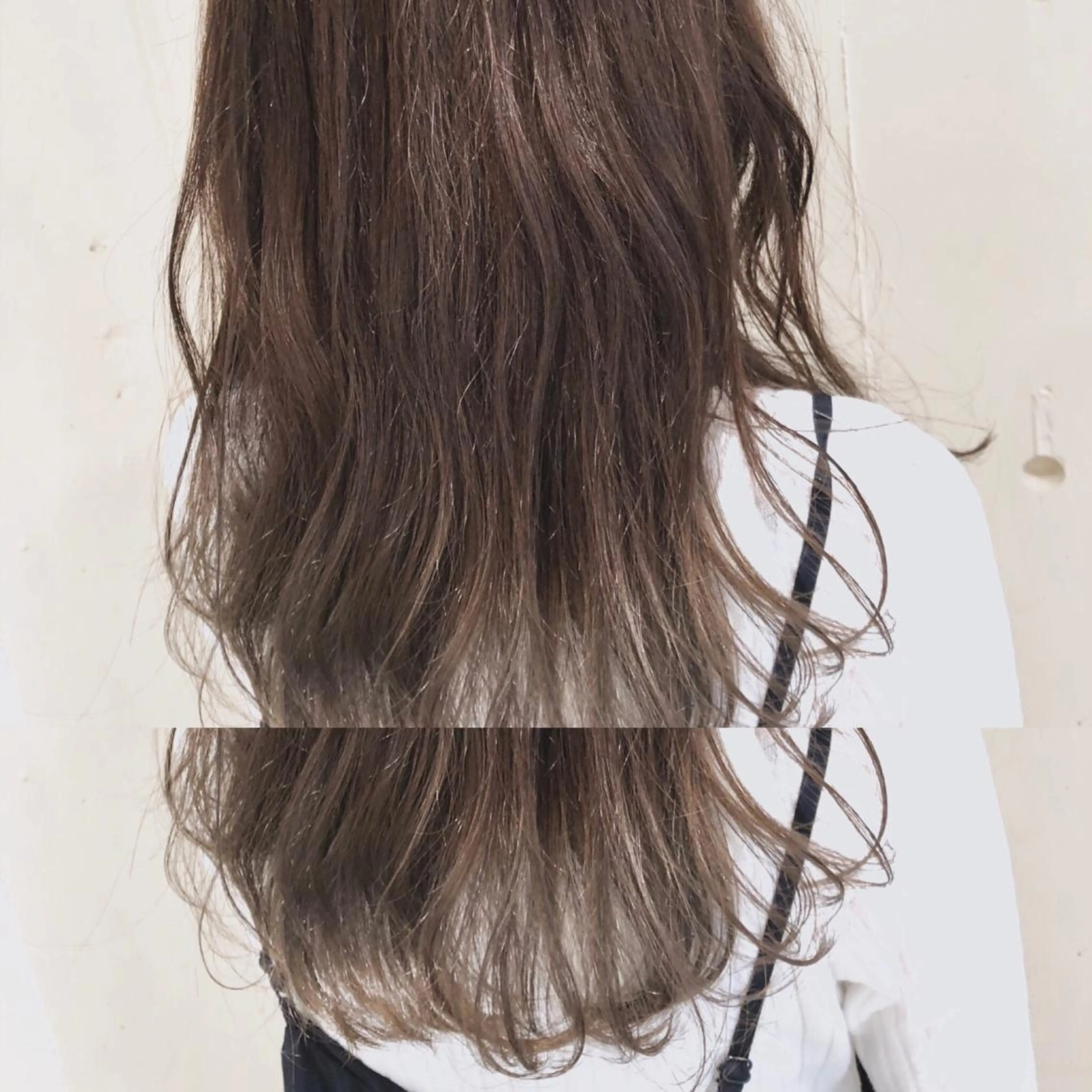 セミロング カラー パーマ ヘアアレンジ ベージュカラー ブリーチ ケアブリーチ ケアカラー 透明感カラー 【ツヤ髪美容師】 ツダケイスケのヘアスタイル