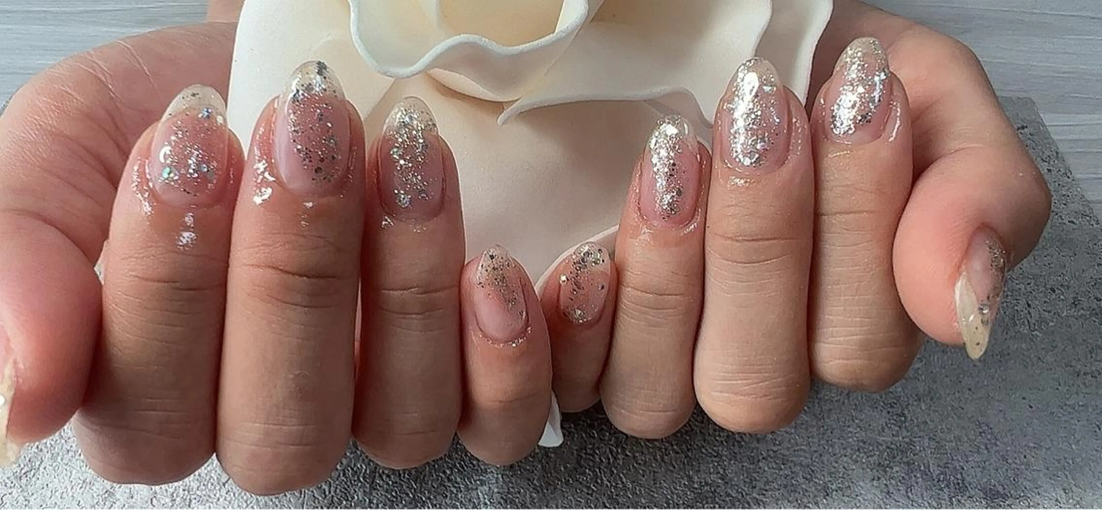 ネイル シンプルネイル ストーンネイル Ruana Nailのネイルデザイン