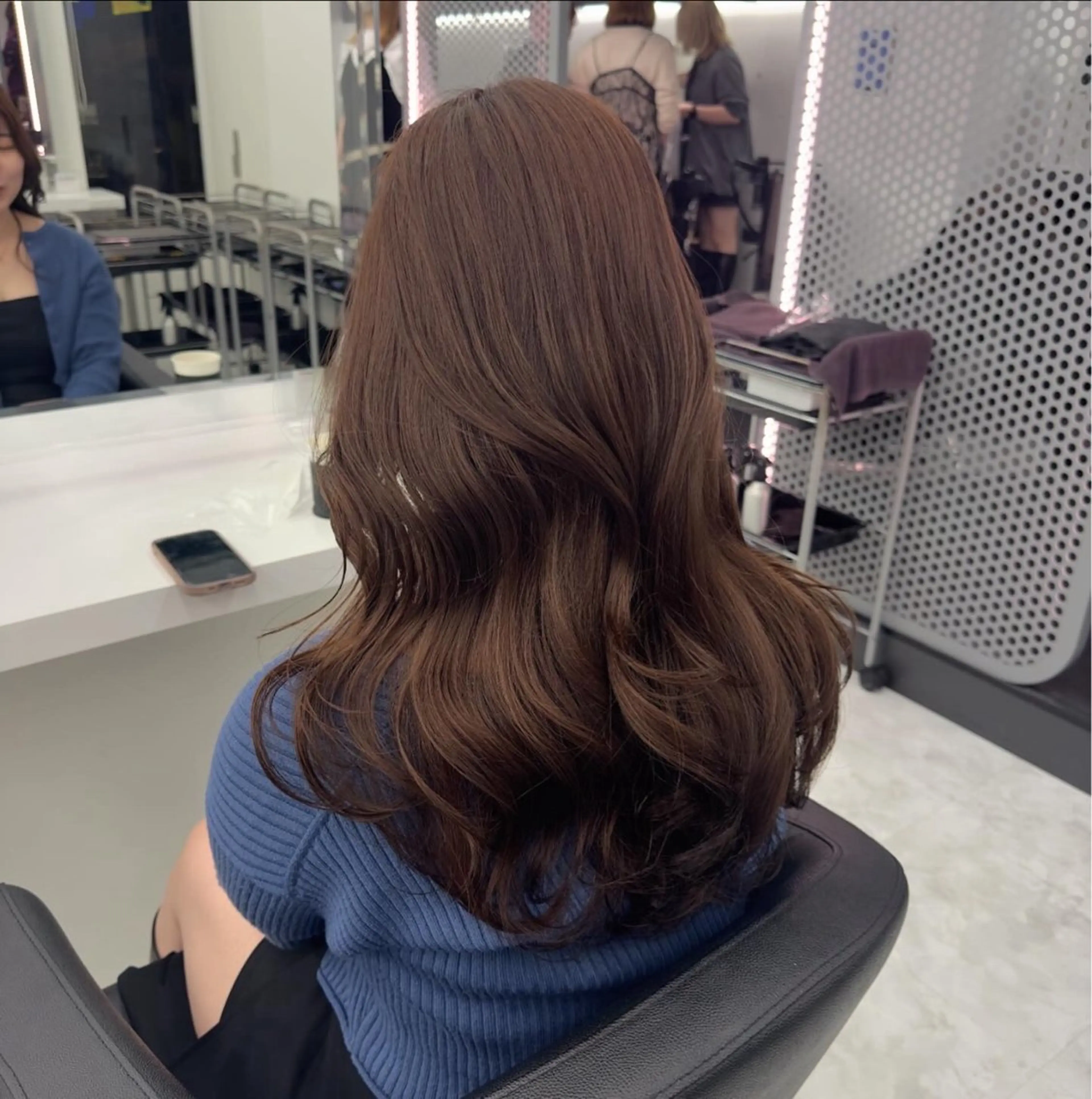 ロング カラー パーマ ヘアアレンジ メンズ キッズ ♥️韓国ヘア レイヤー♥️ゆりのヘアスタイル