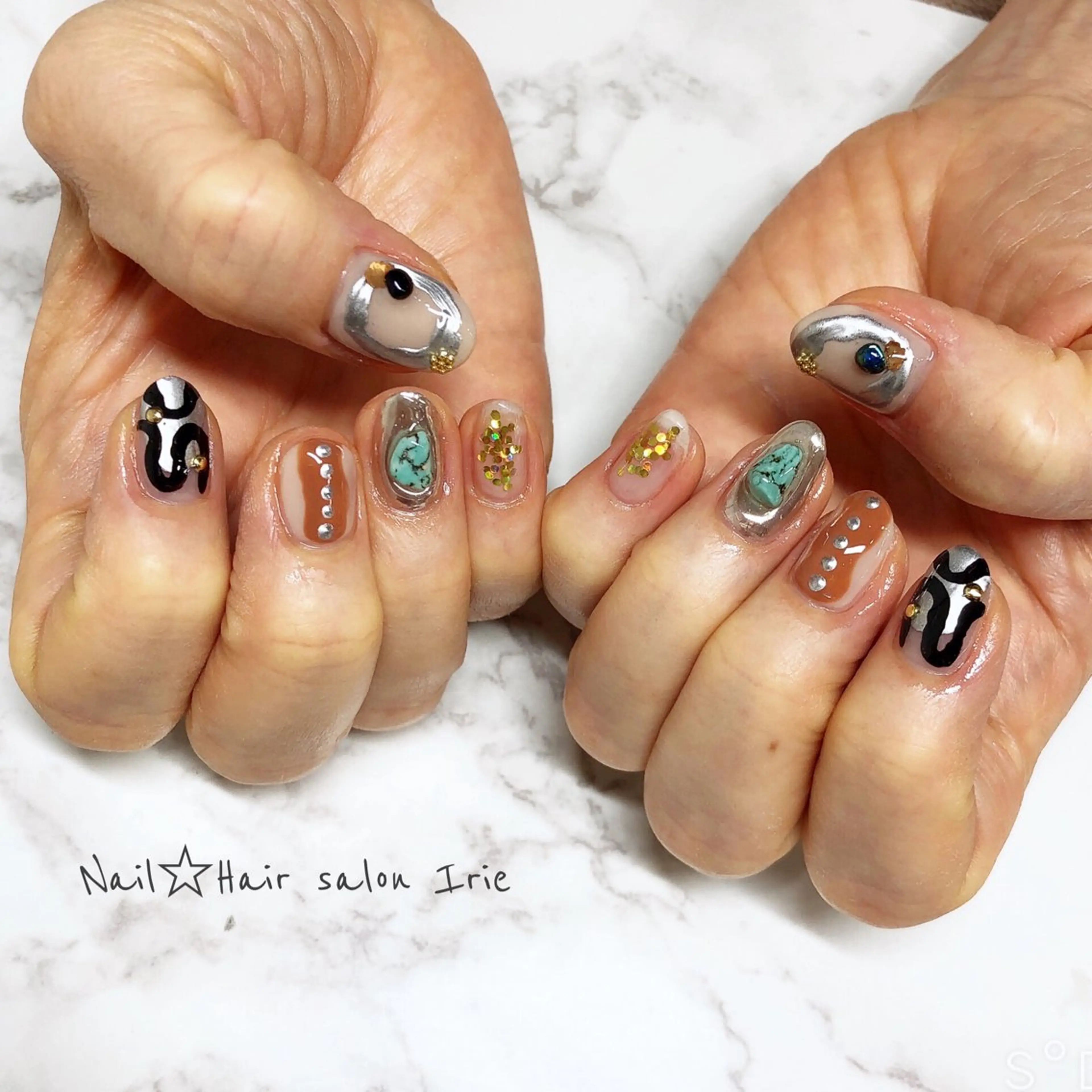 ネイル ハンドネイル 與儀 知佳のネイルデザイン