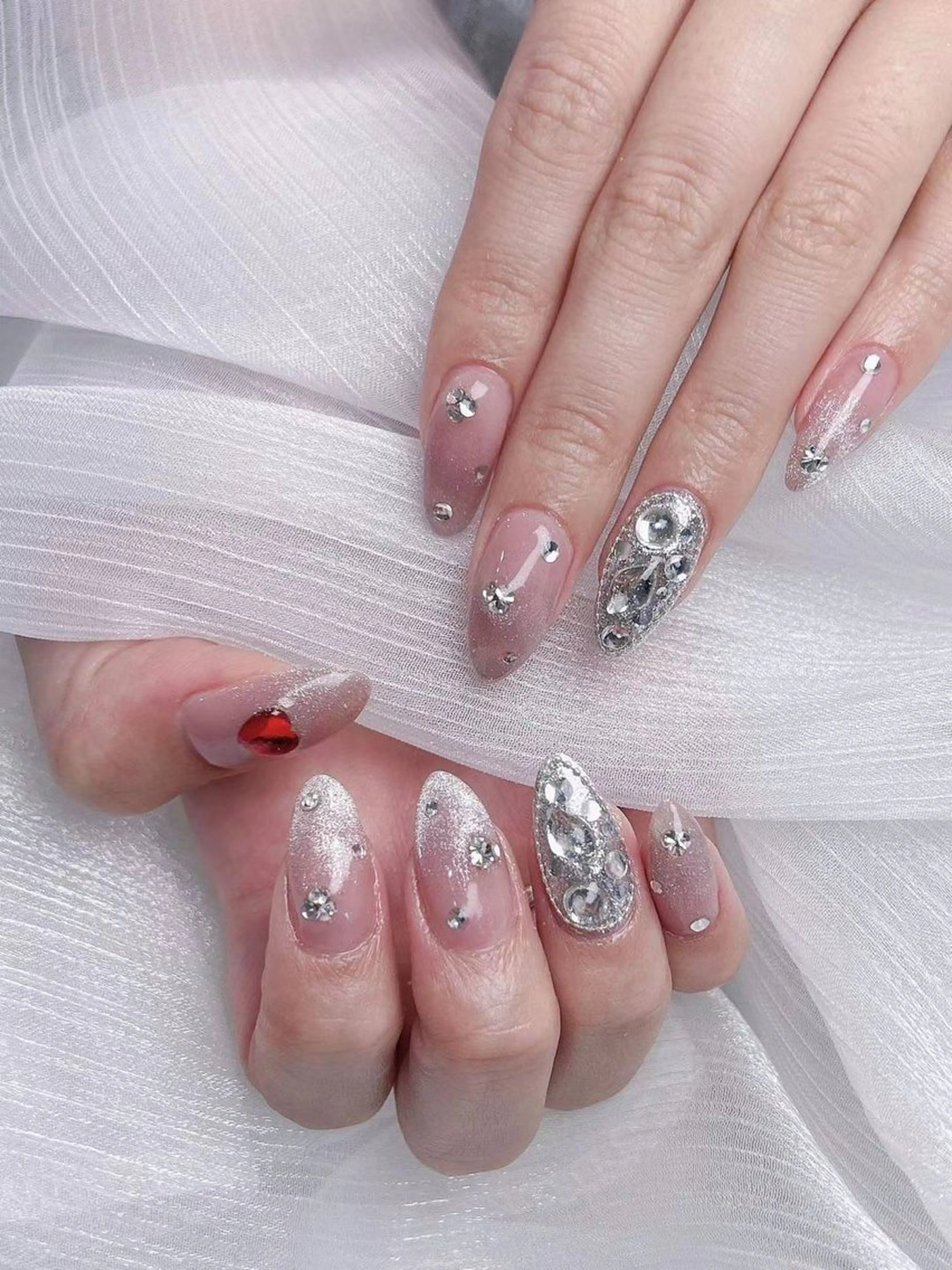 ネイル アートネイル フラワーネイル フットネイル ジェルネイル ハート Babarla nailのネイルデザイン