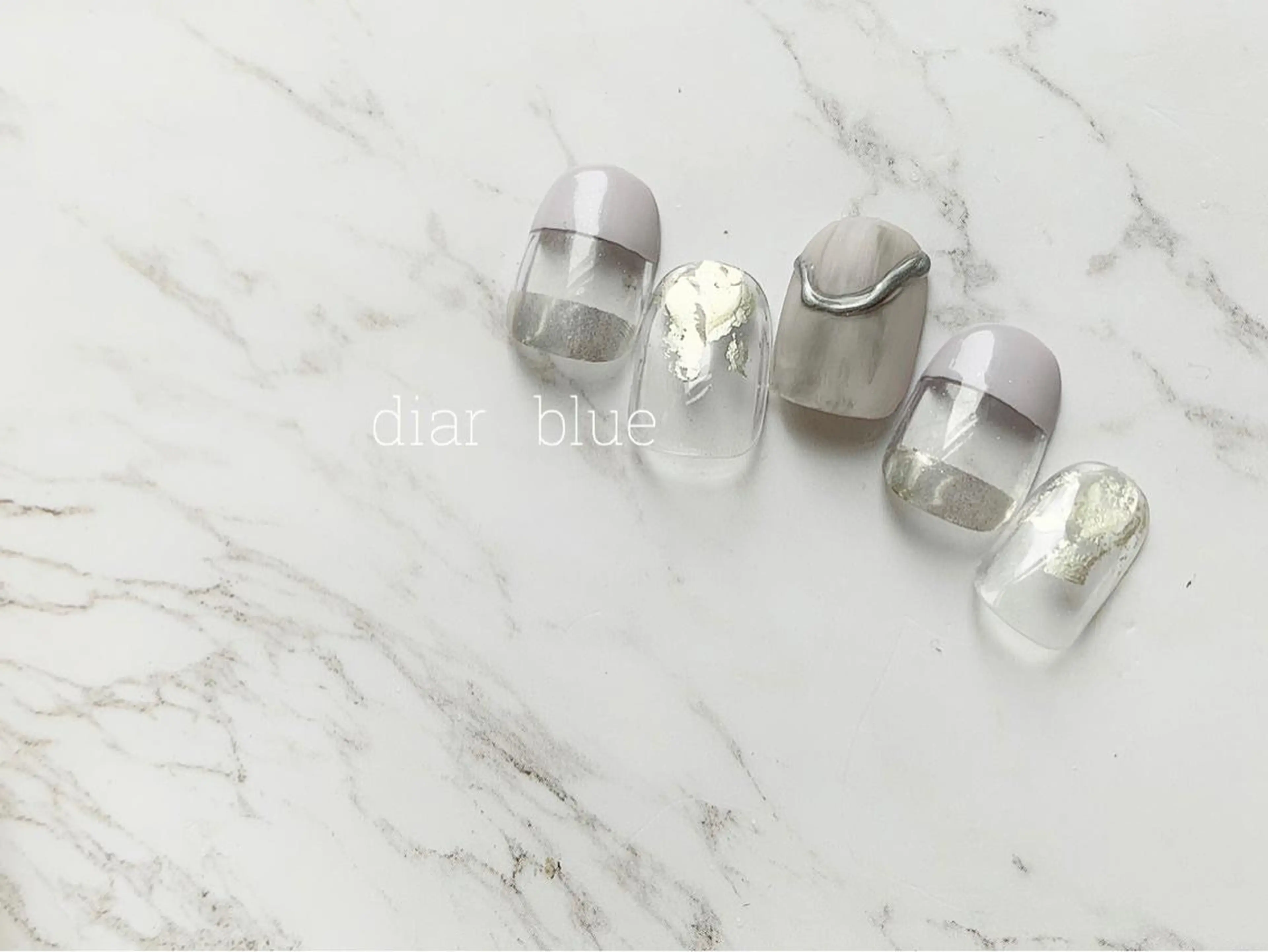ネイル クリアネイル diar blue 湘南台店のネイルデザイン