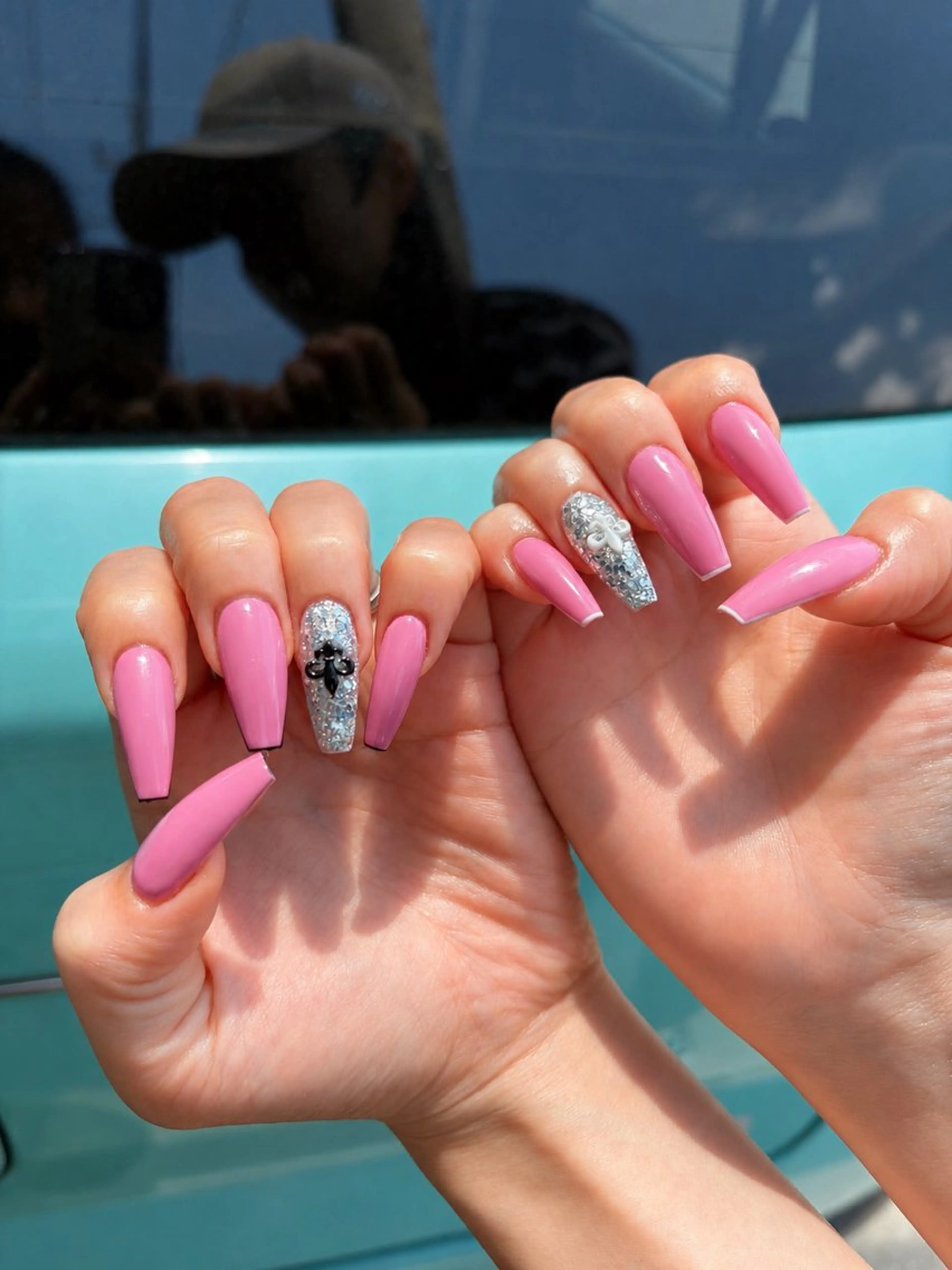 ネイル アートネイル オーロラネイル チークネイル 長さ出し フットネイル ハンドネイル Chan nailsのネイルデザイン