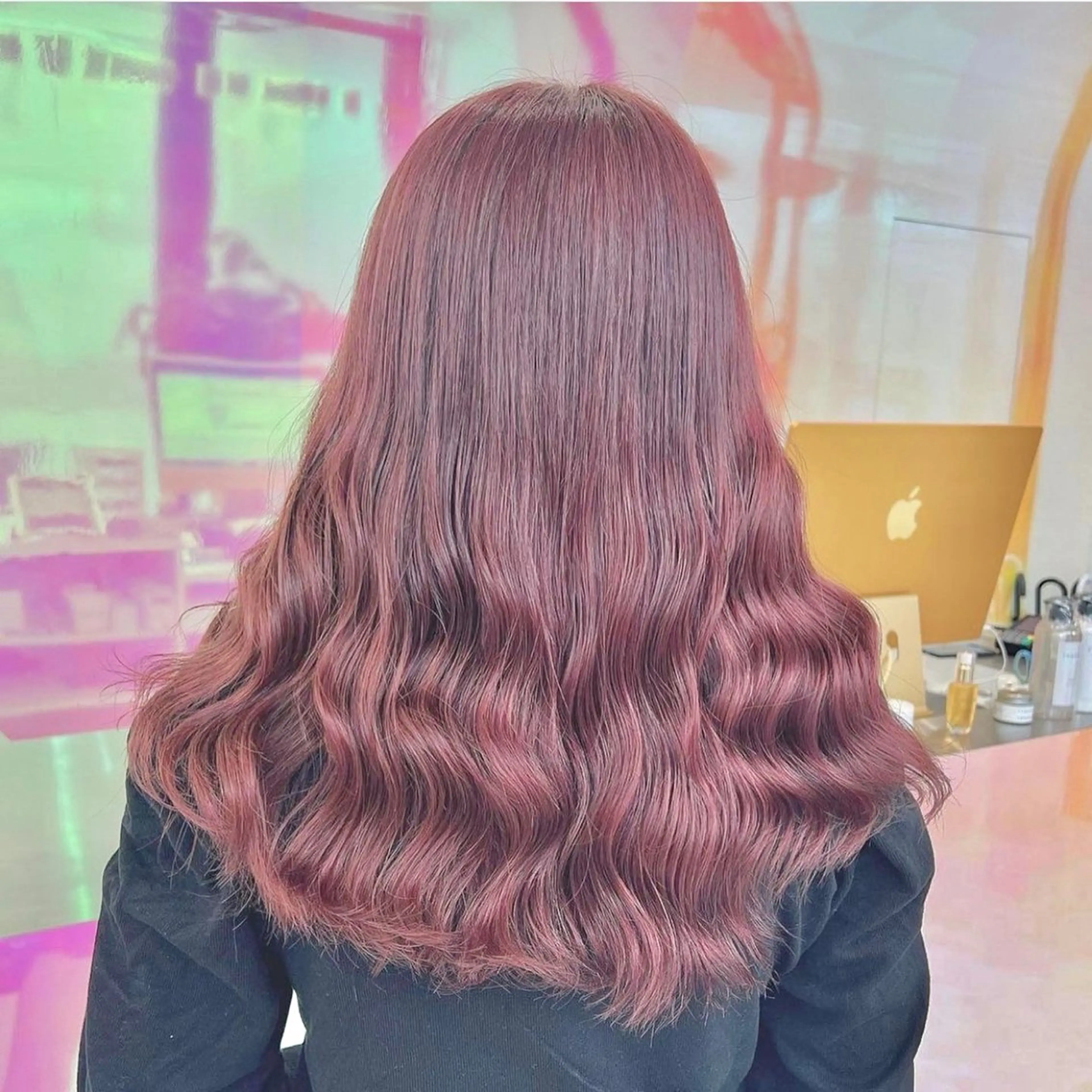 セミロング カラー パーマ ヘアアレンジ メンズ 🤍透明感カラー🤍 似合わせ🤍AINEのヘアスタイル