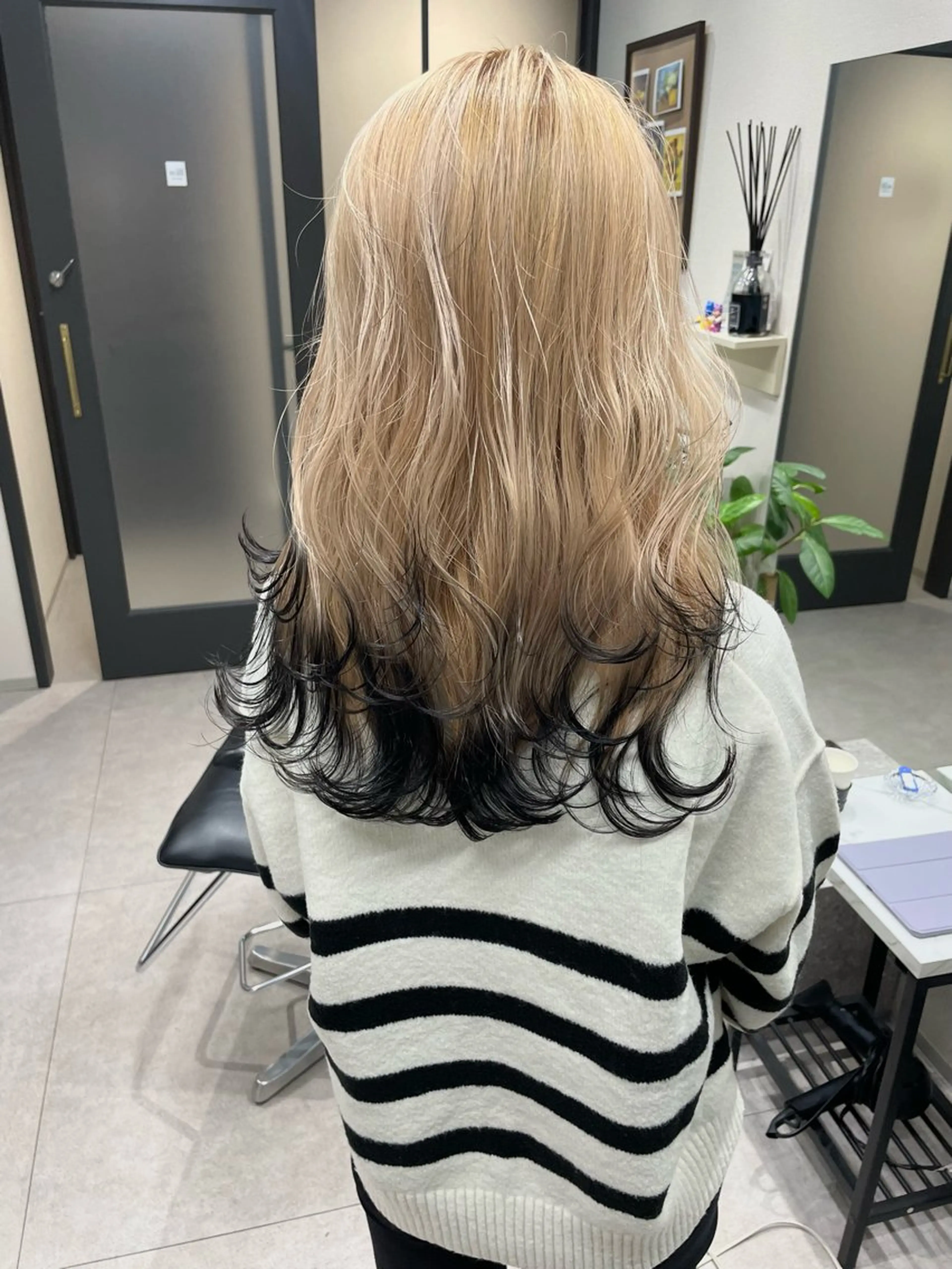 セミロング カラー カット ヘアカラー 髪質改善will hairdesignのヘアスタイル