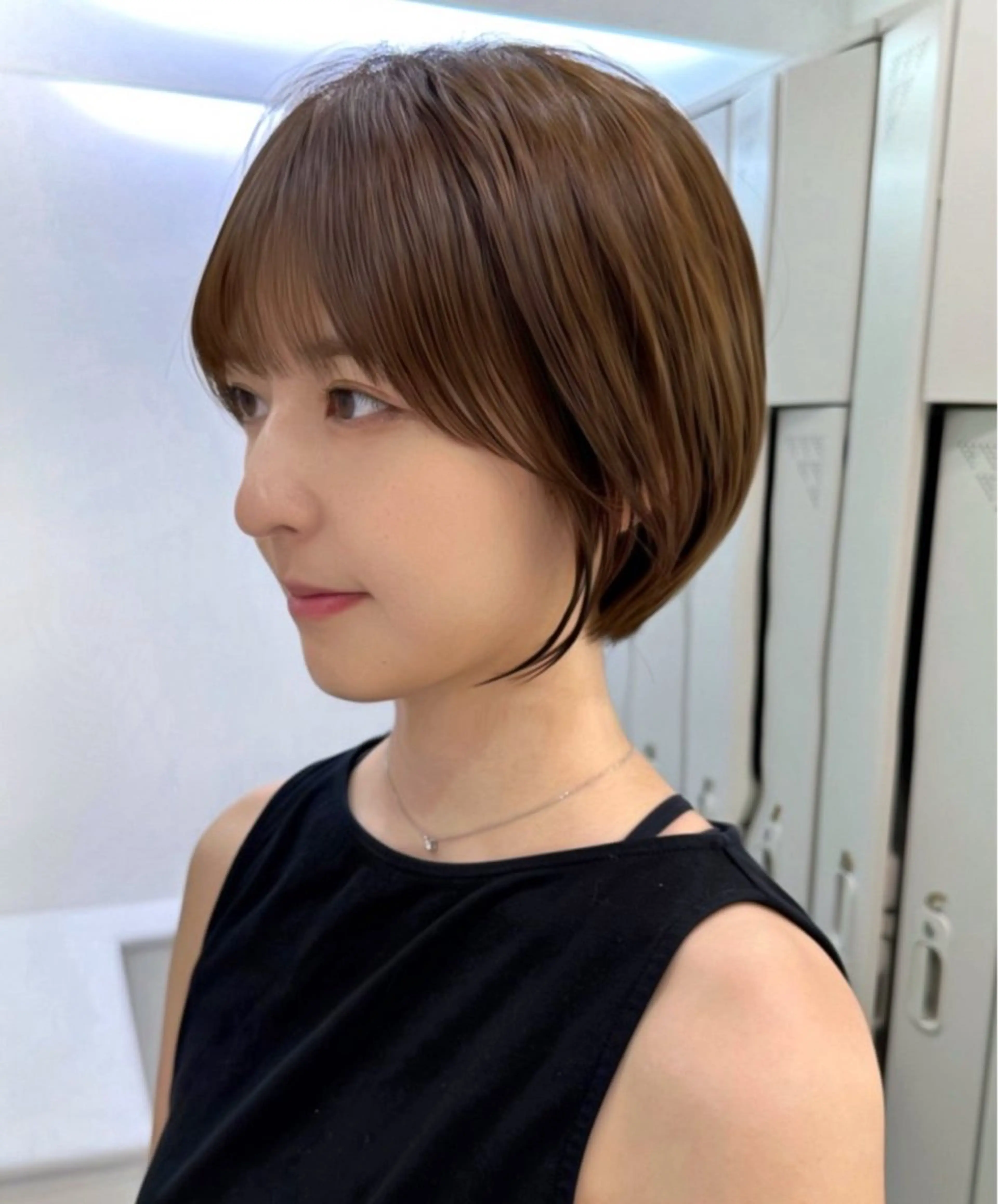 ショート ショートヘア 韓国ヘア/顔周り ヘアセット/加藤優里のヘアスタイル