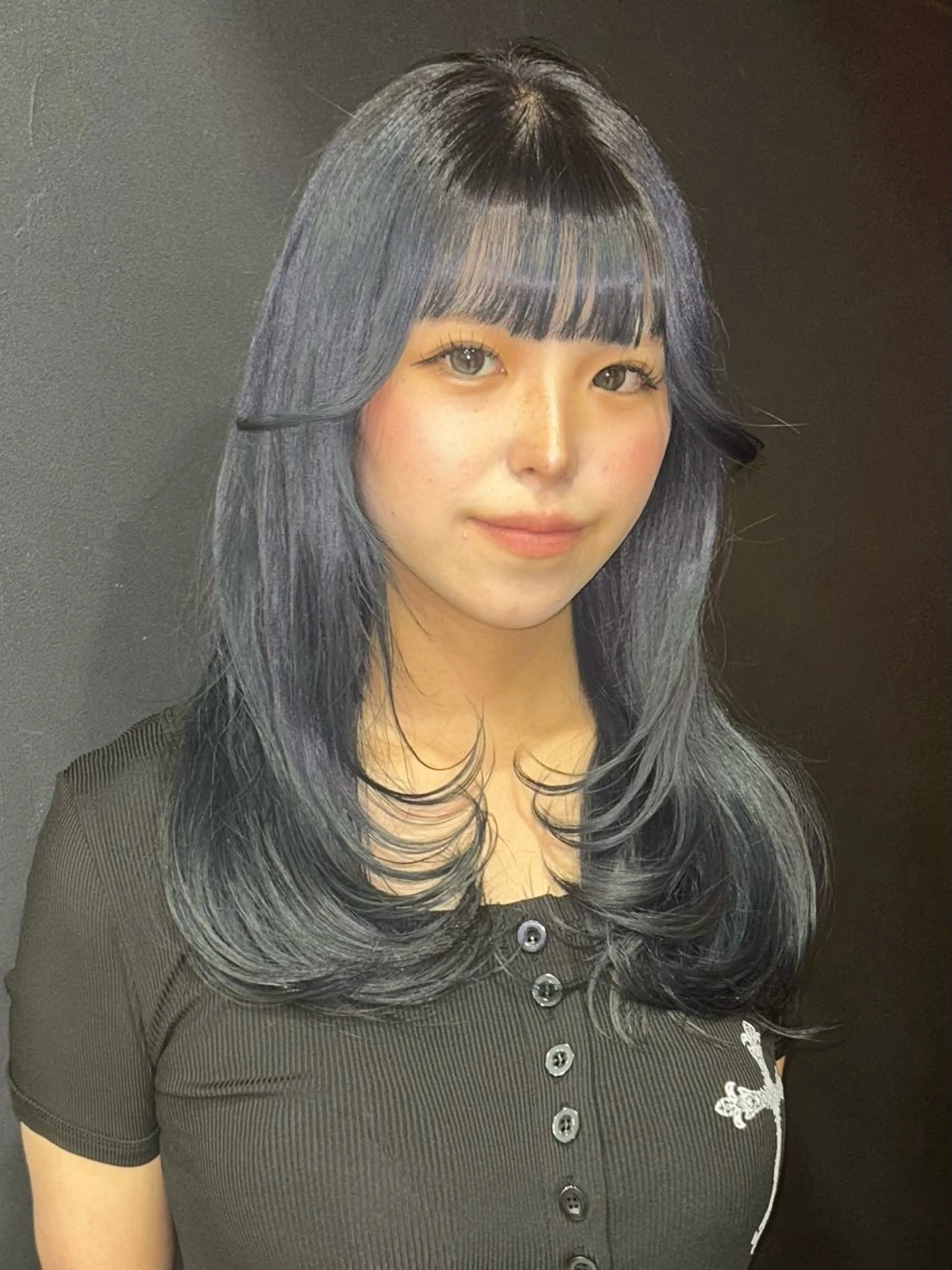 ロング ヘアカラー レイヤー／マツエク 💋𝑨𝑵𝑵𝑨のヘアスタイル