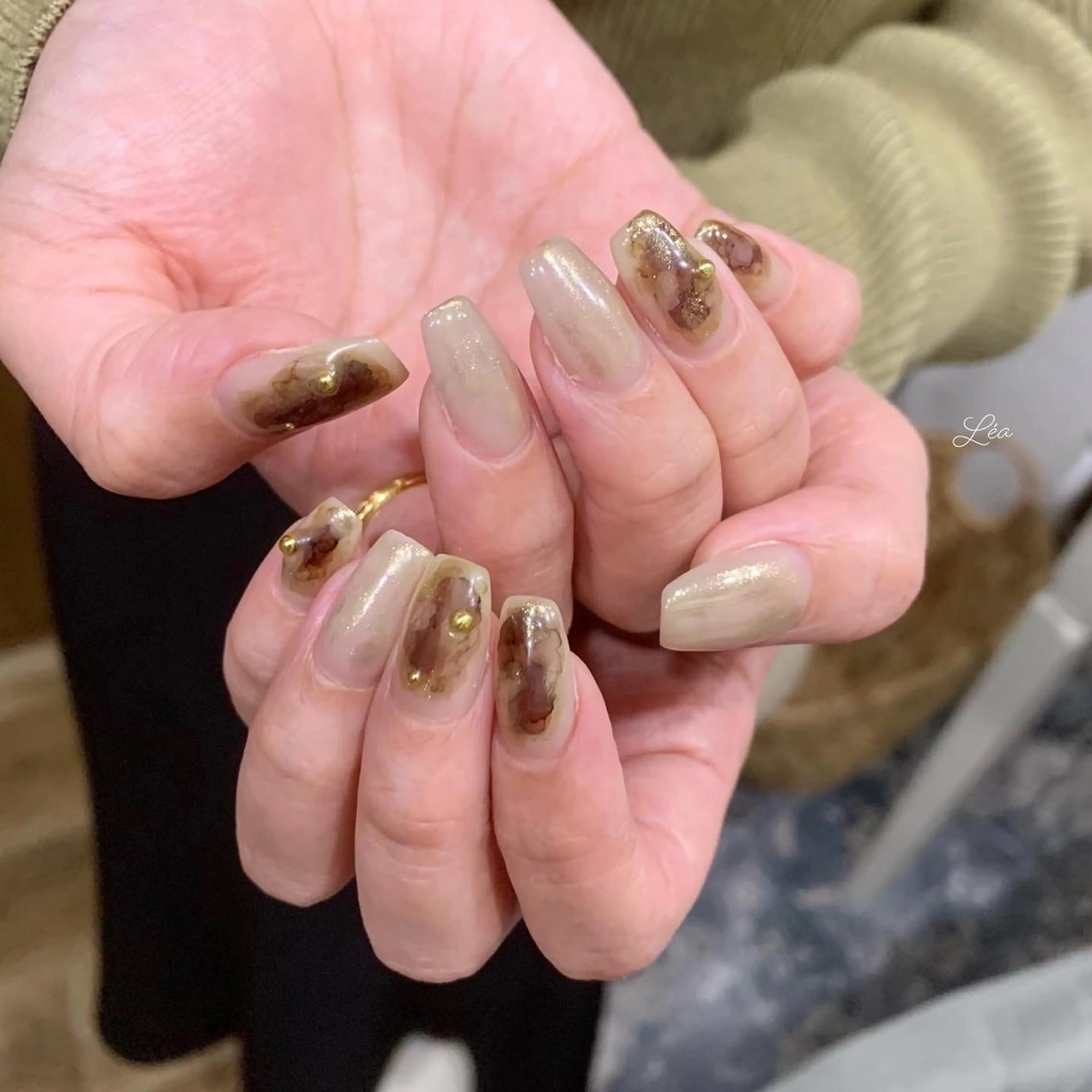 ネイル ジェルネイル パラジェル Léa nailのネイルデザイン