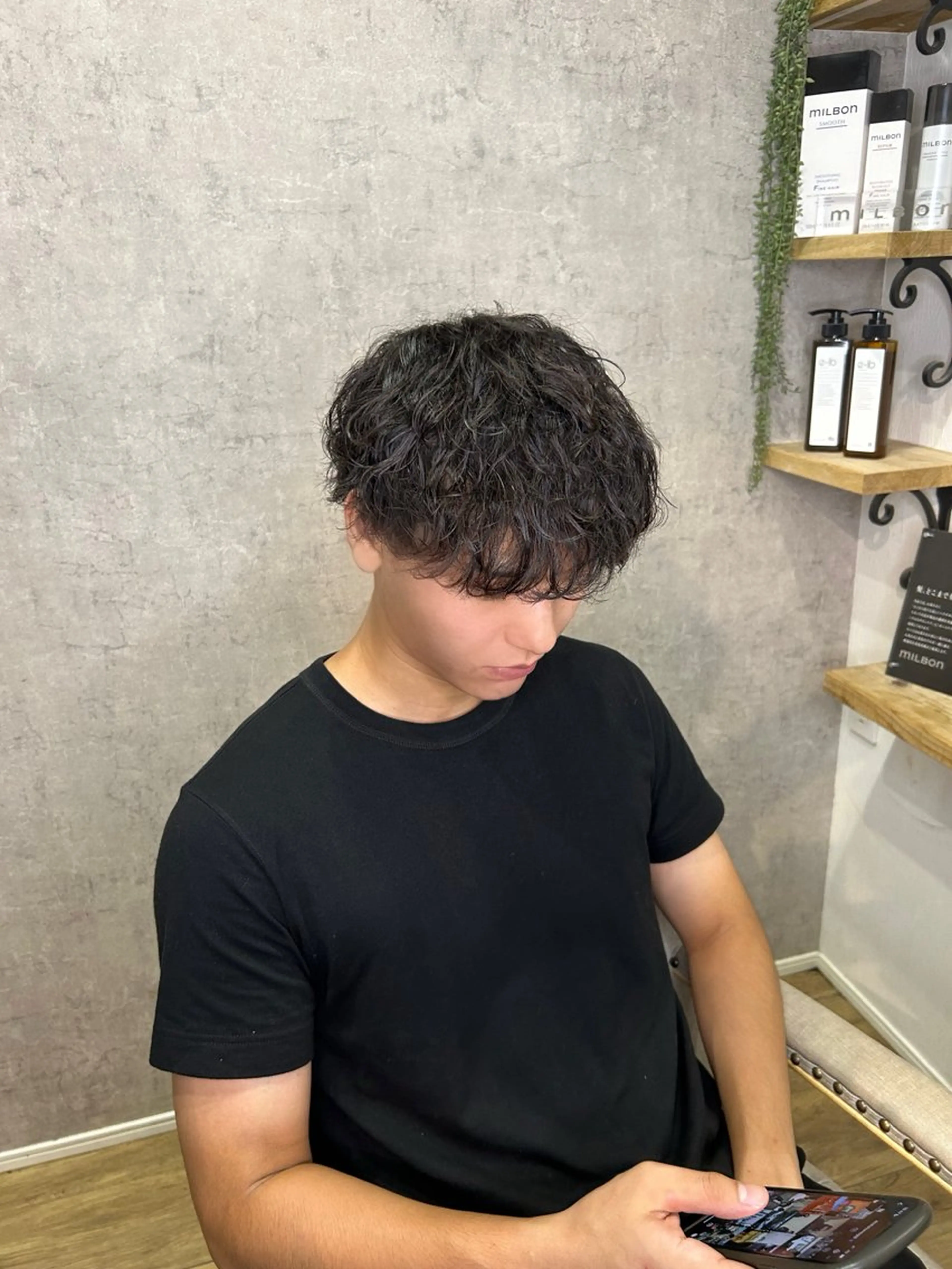 パーマ メンズ 神谷 凪のヘアスタイル
