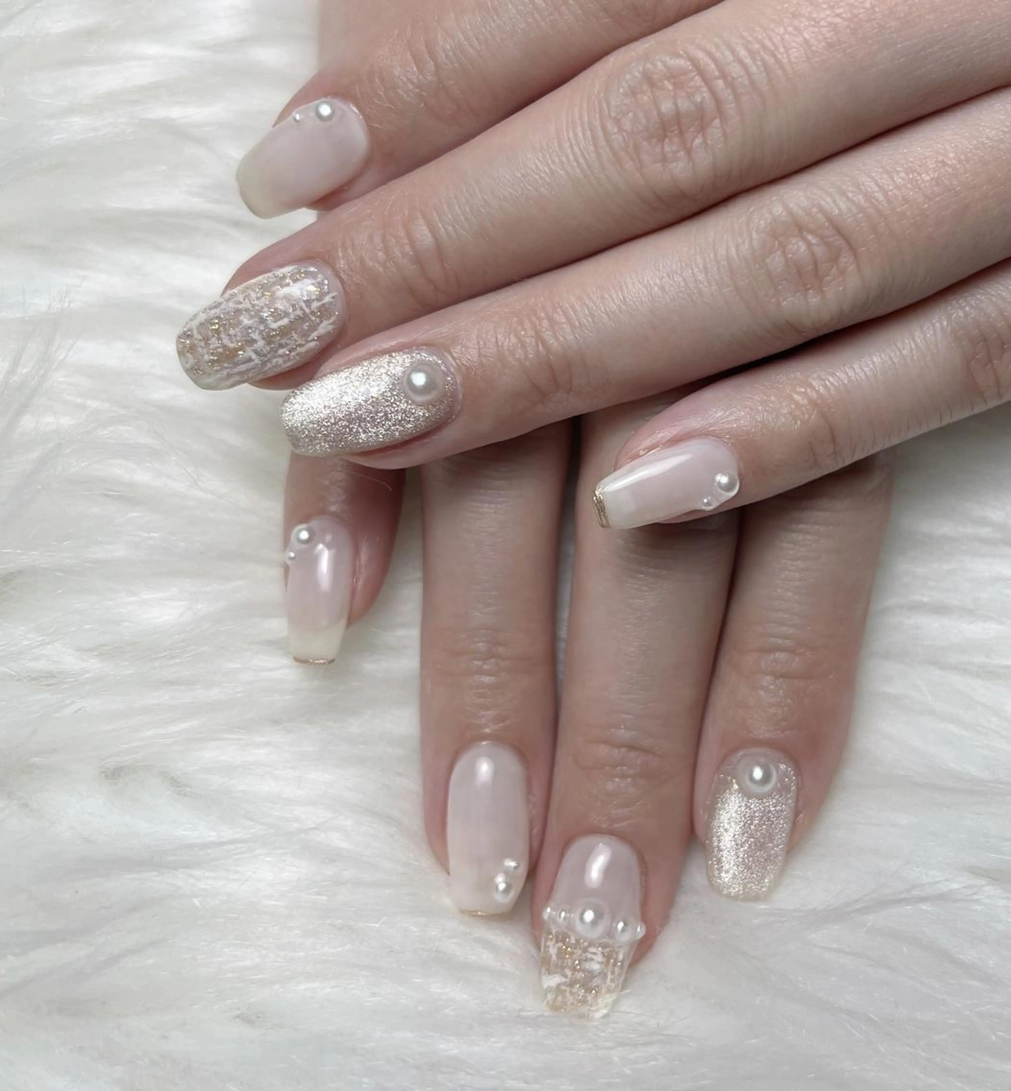 ネイル ki🍒🍒 ki ツルツルネイルのネイルデザイン