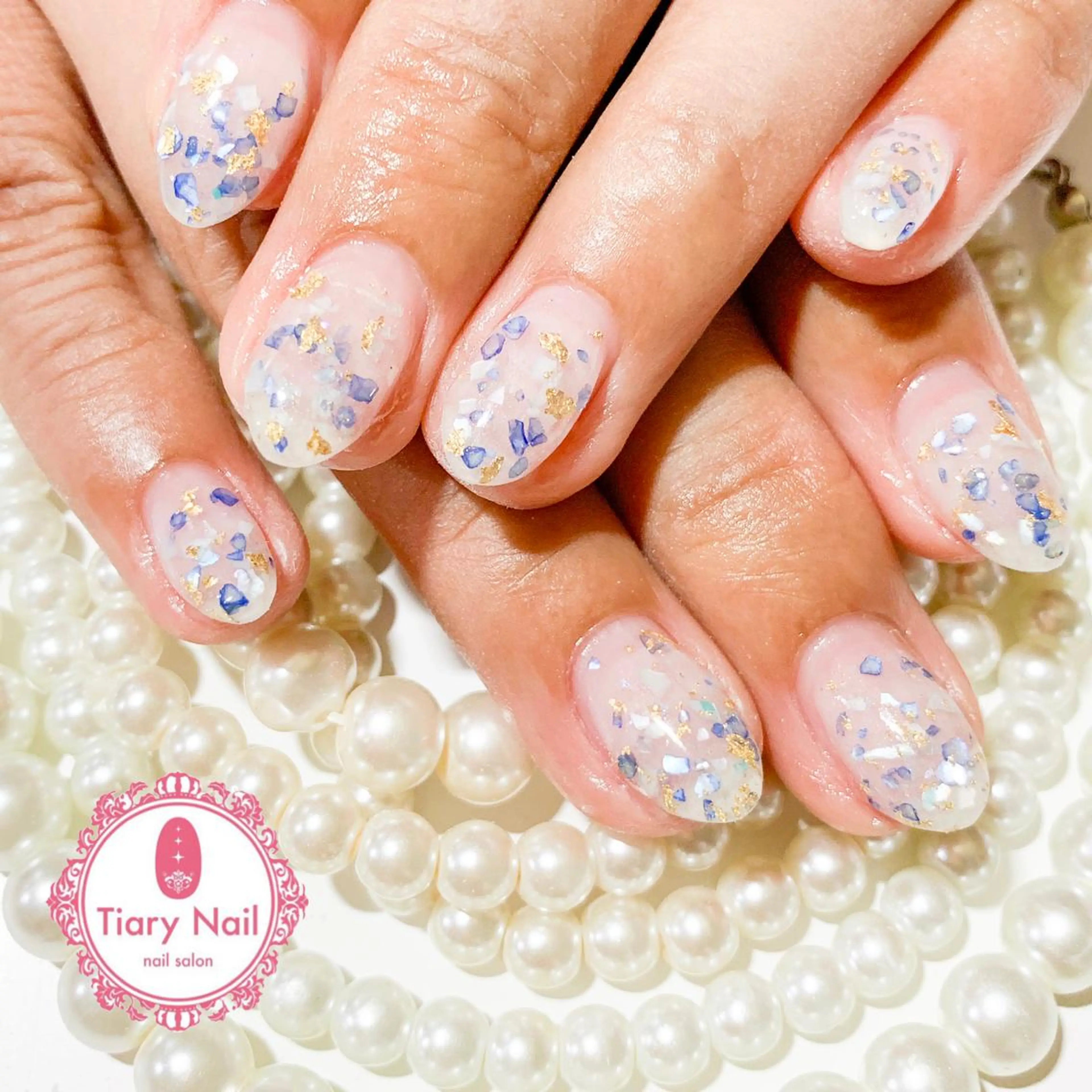 ネイル ハンドネイル 💗🪽Tiary Nail🪽💗のネイルデザイン
