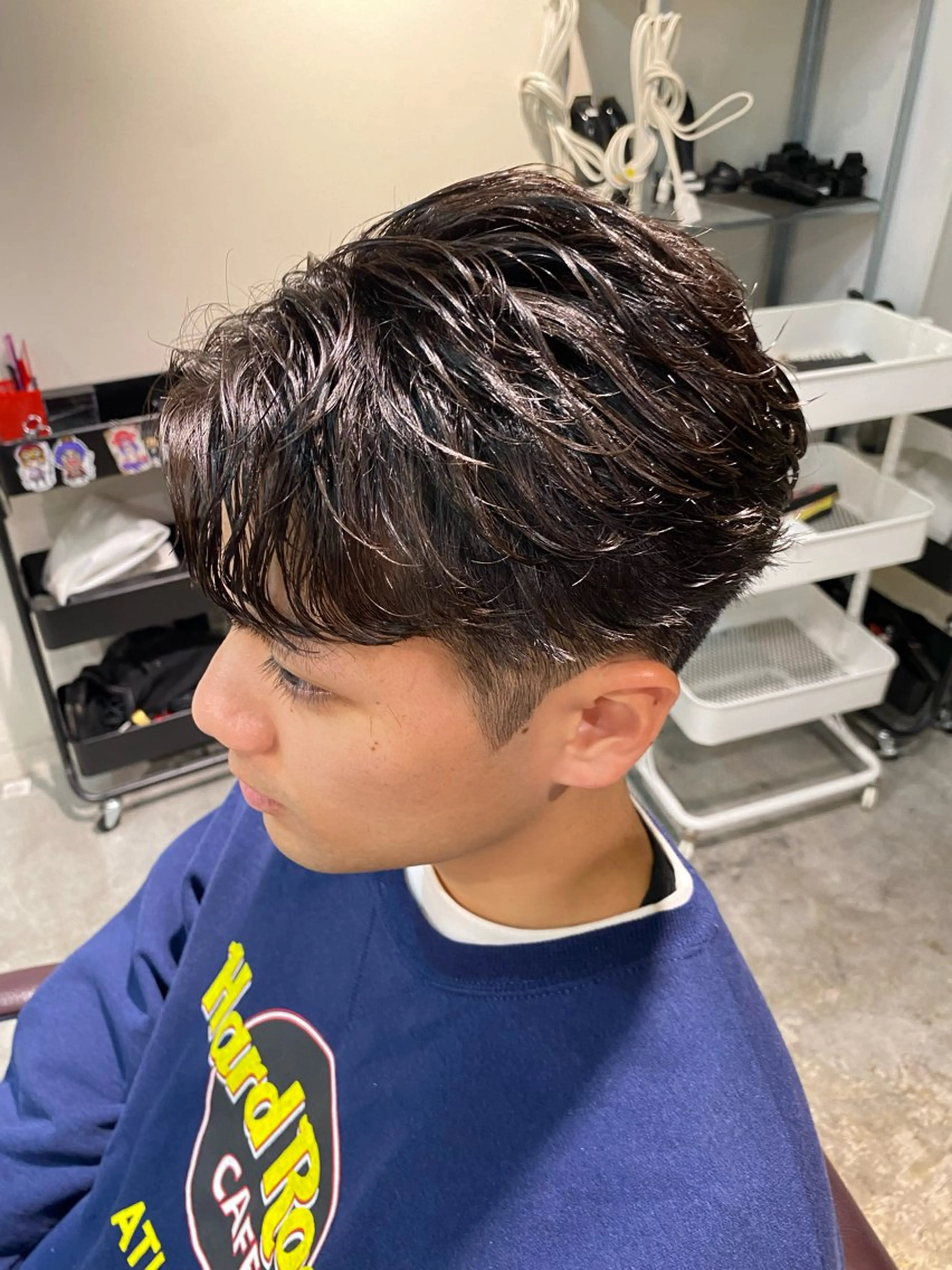 パーマ メンズ カット パーマ パーマ特化/フェザー パーマシャドウ/真生のヘアスタイル