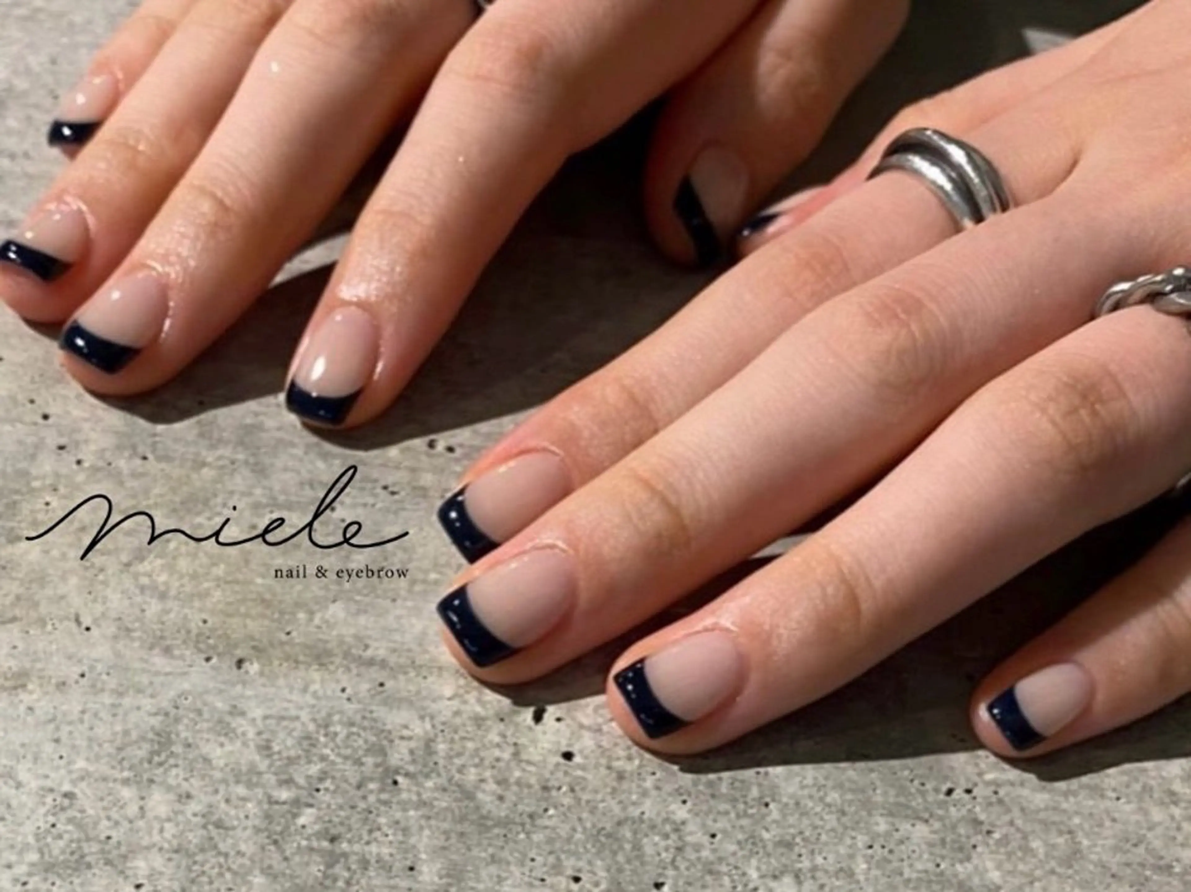 ネイル ハンドネイル miele【ミエレ】 海外シンプルデザインのネイルデザイン