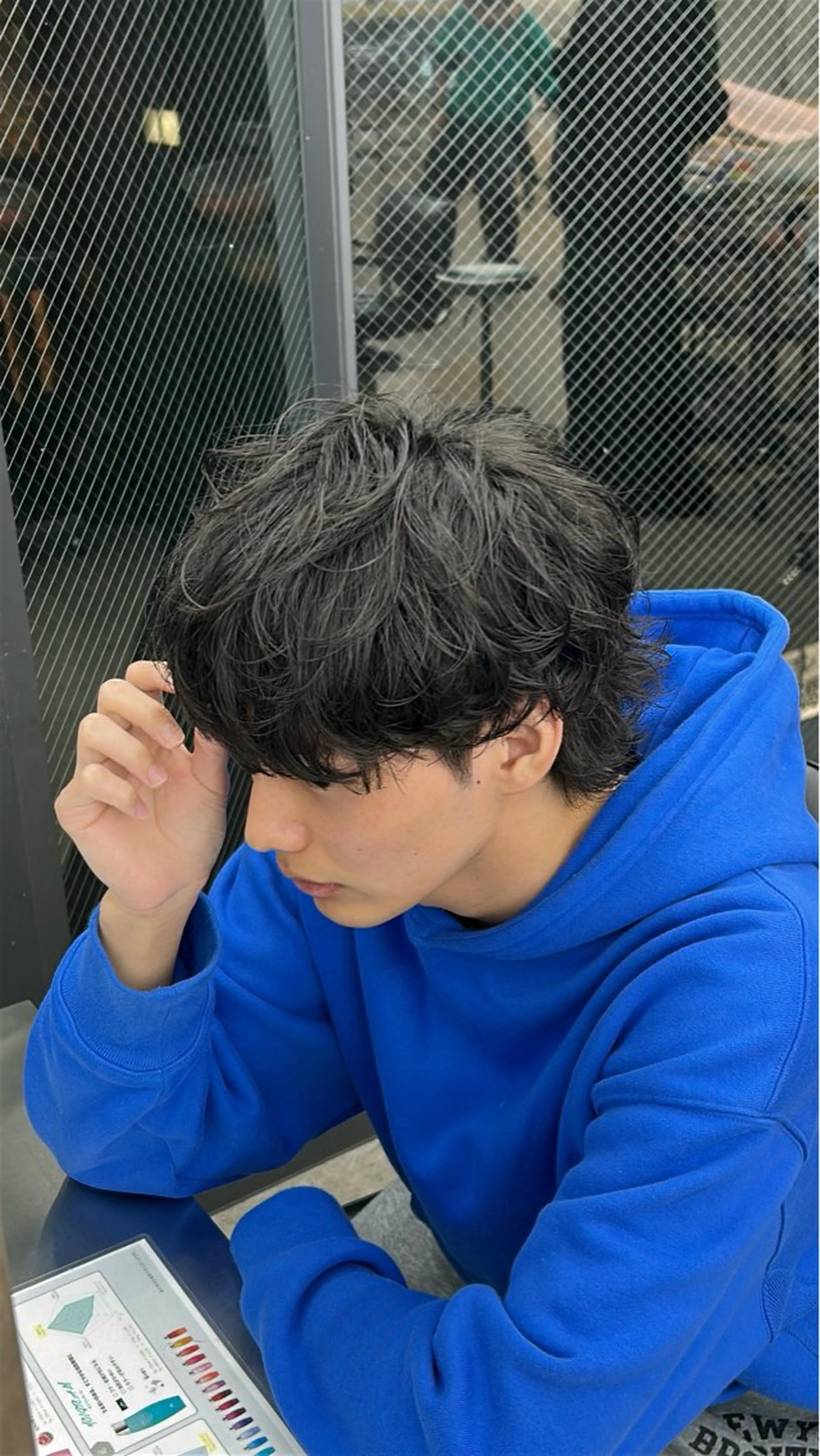 パーマ メンズ メンズパーマ カット パーマ 湯浅禅也/プードル /波巻きパーマ/栄のヘアスタイル