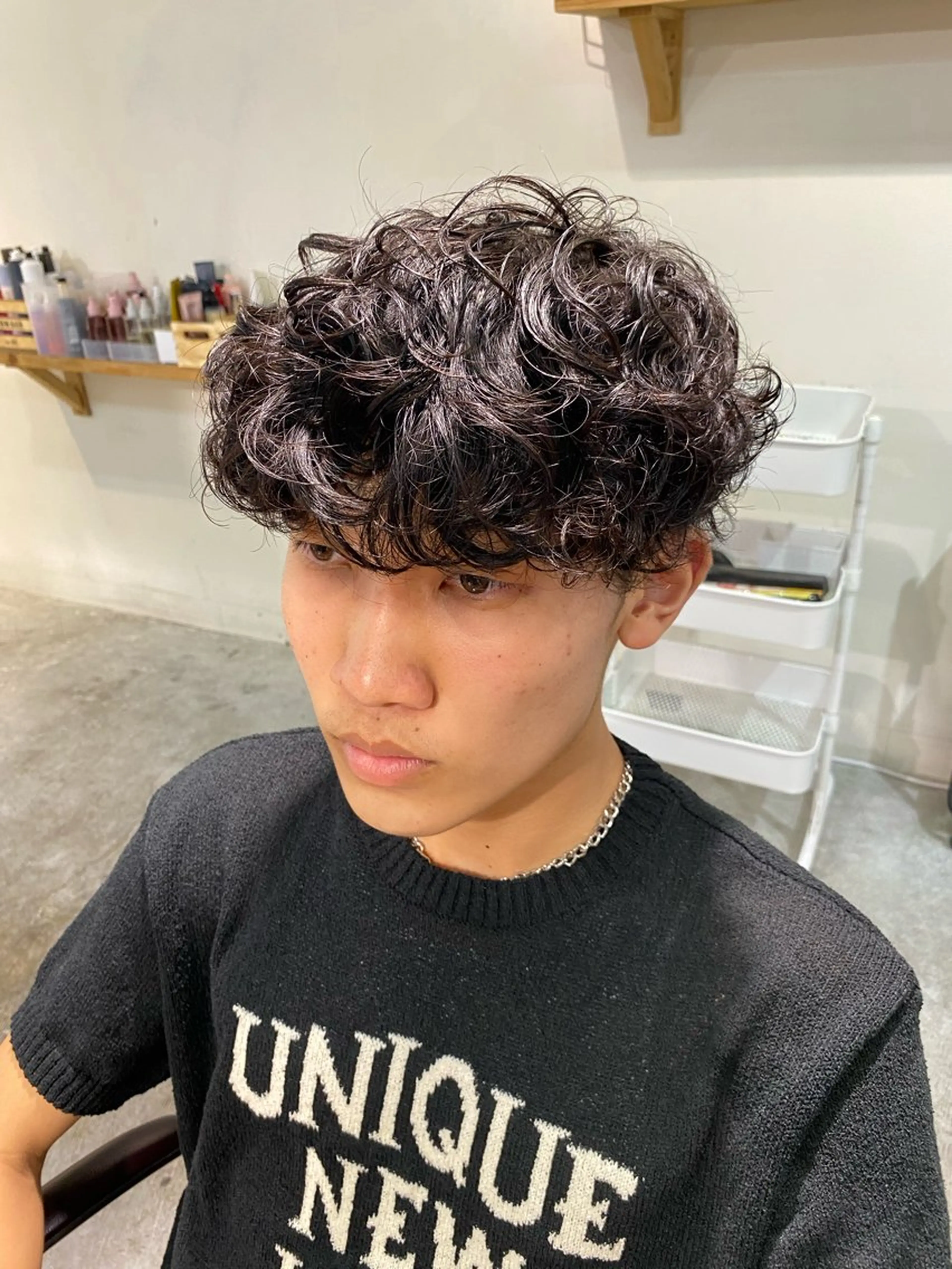 パーマ メンズ カット パーマ パーマ特化/フェザー パーマシャドウ/真生のヘアスタイル