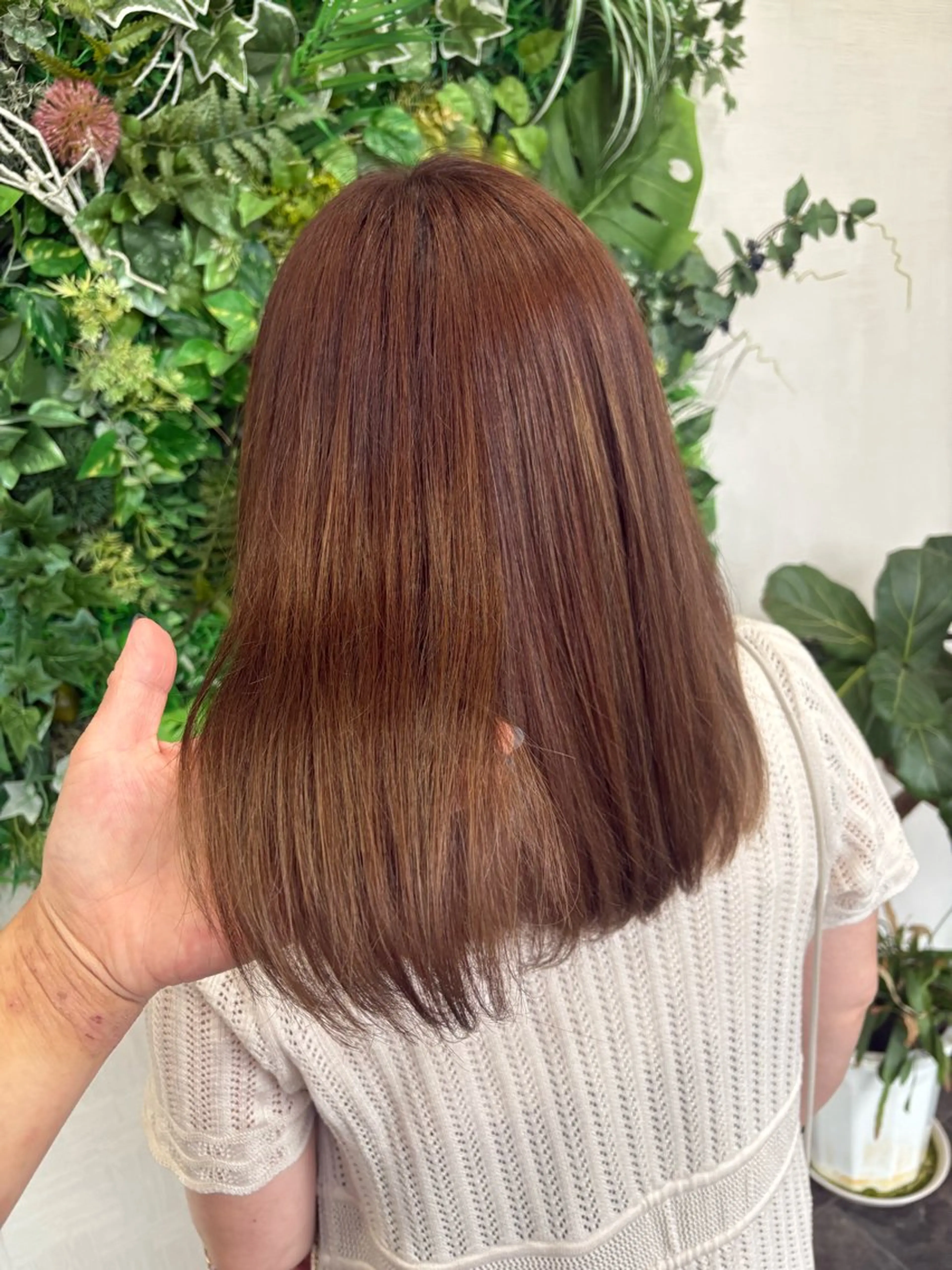 セミロング ヘアカラー N-plants 楓のヘアスタイル