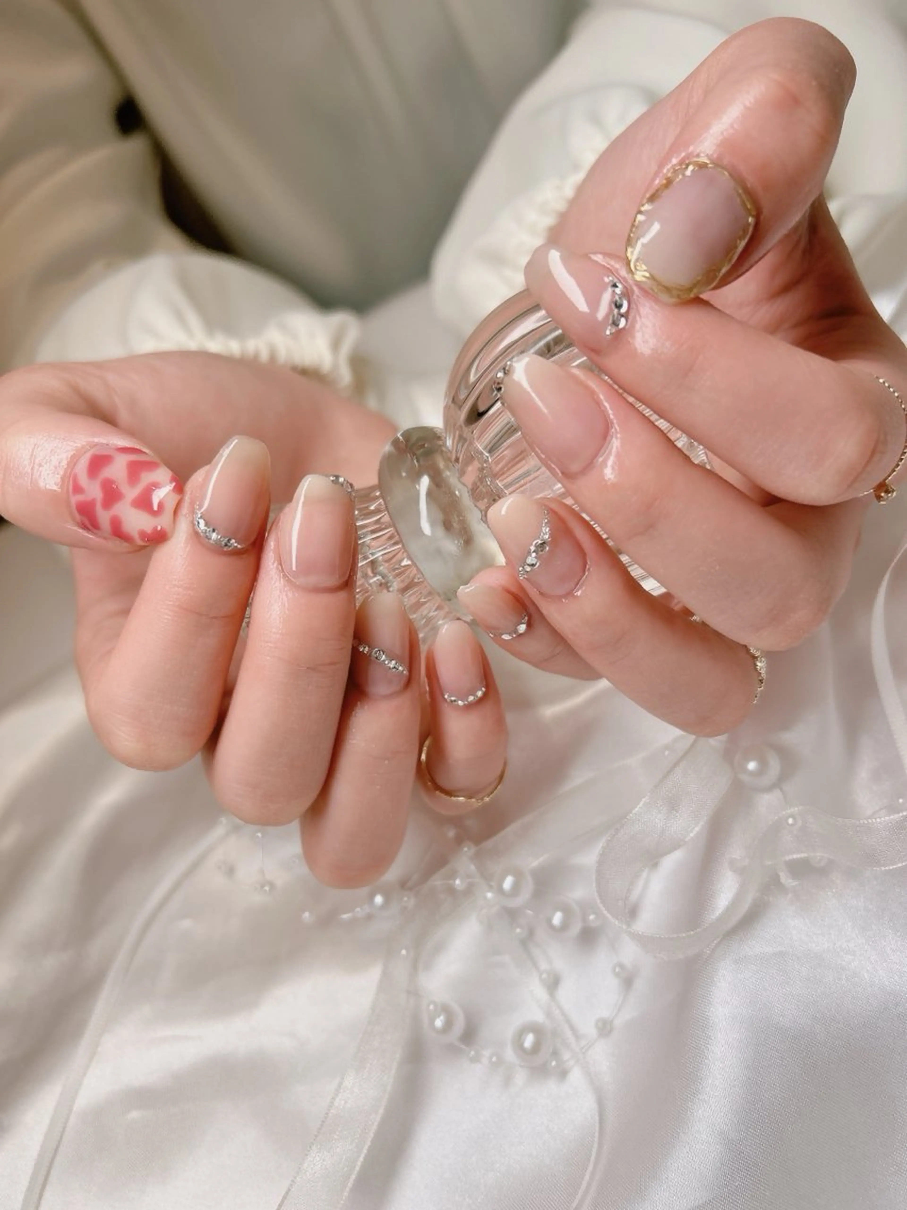 ネイル 持ち込み シンプルネイル ハンドネイル junna 金山.東別院.上前津のネイルデザイン