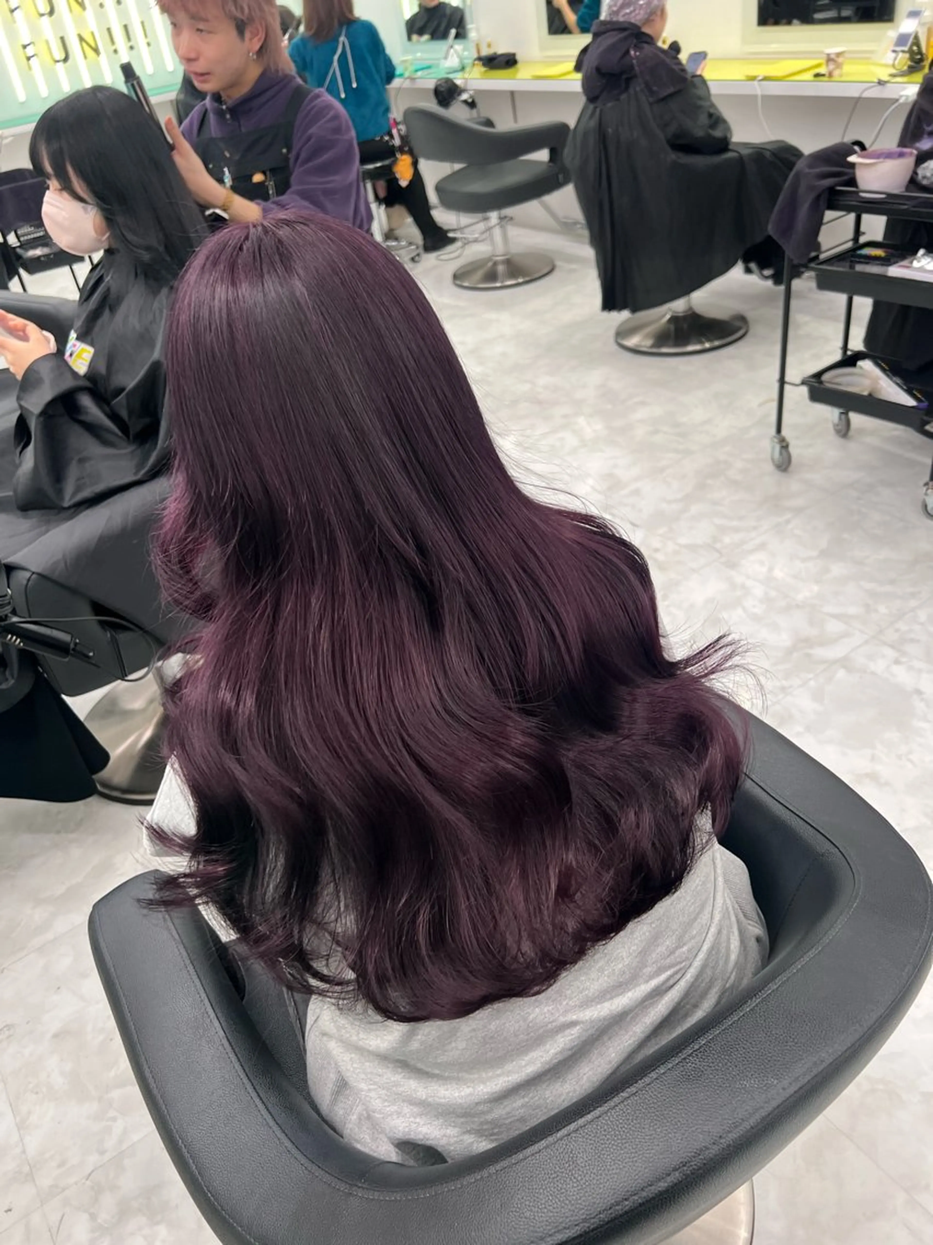 ロング カラー ヘアアレンジ ラベンダーカラー ヘアカラー ブリーチなし透明感 カラー/MISANOのヘアスタイル