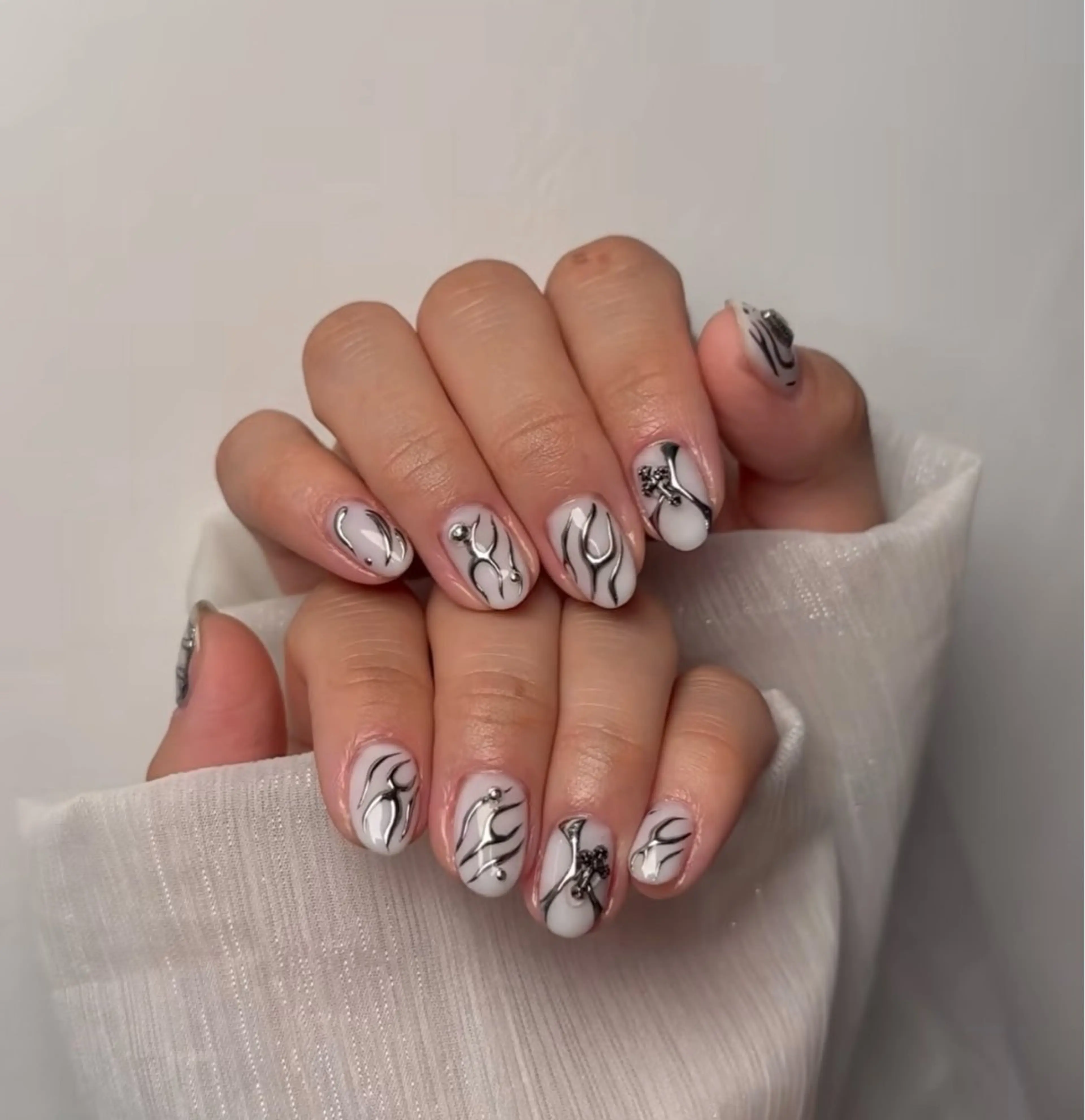 ネイル 韓国ネイル 持ち込み ニュアンスネイル ネイルチップ ハンドネイル TABI ANA.CHUOのネイルデザイン