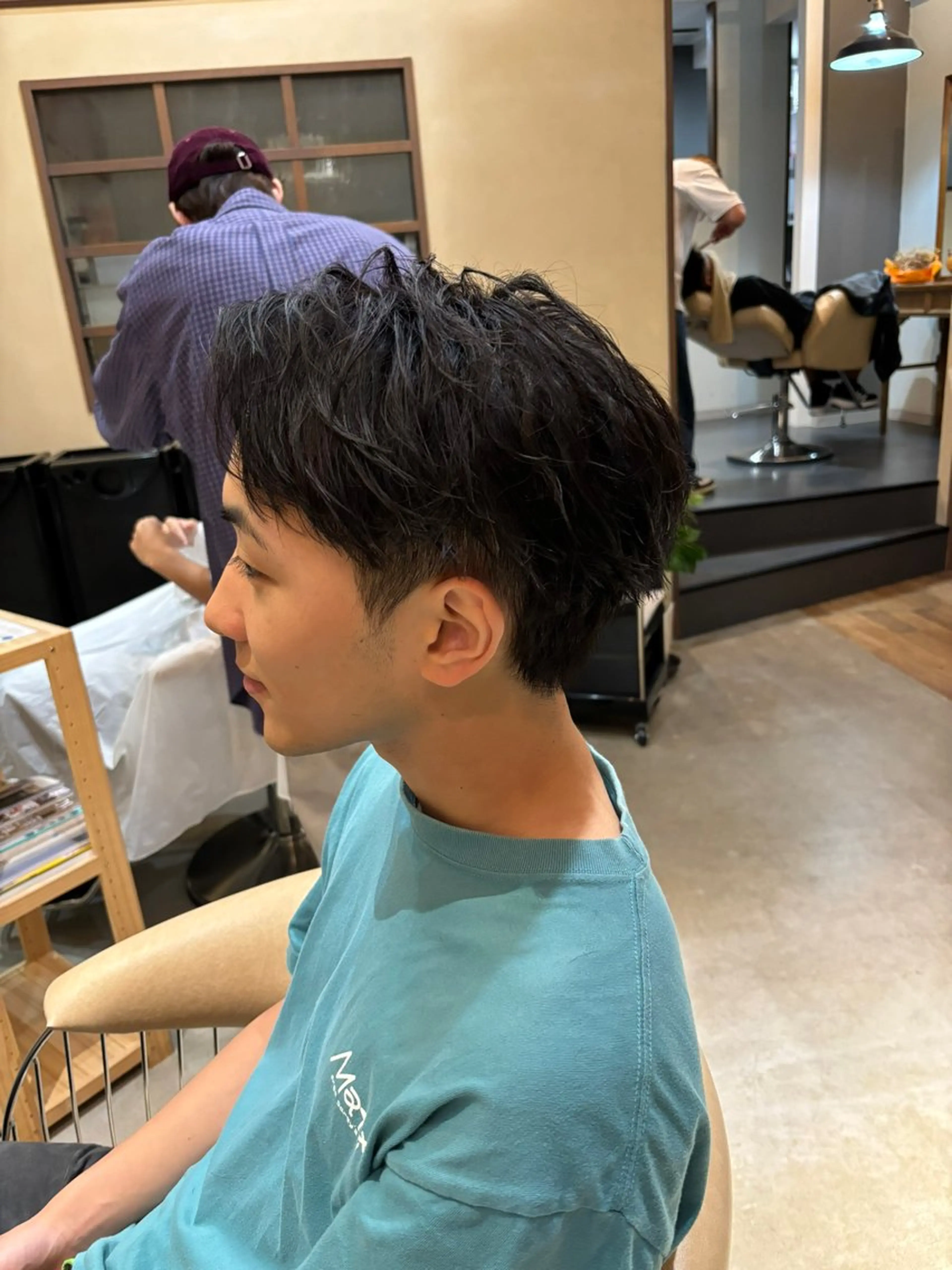 ショート メンズ カット パーマ 鹿児島 TSUBASAのヘアスタイル