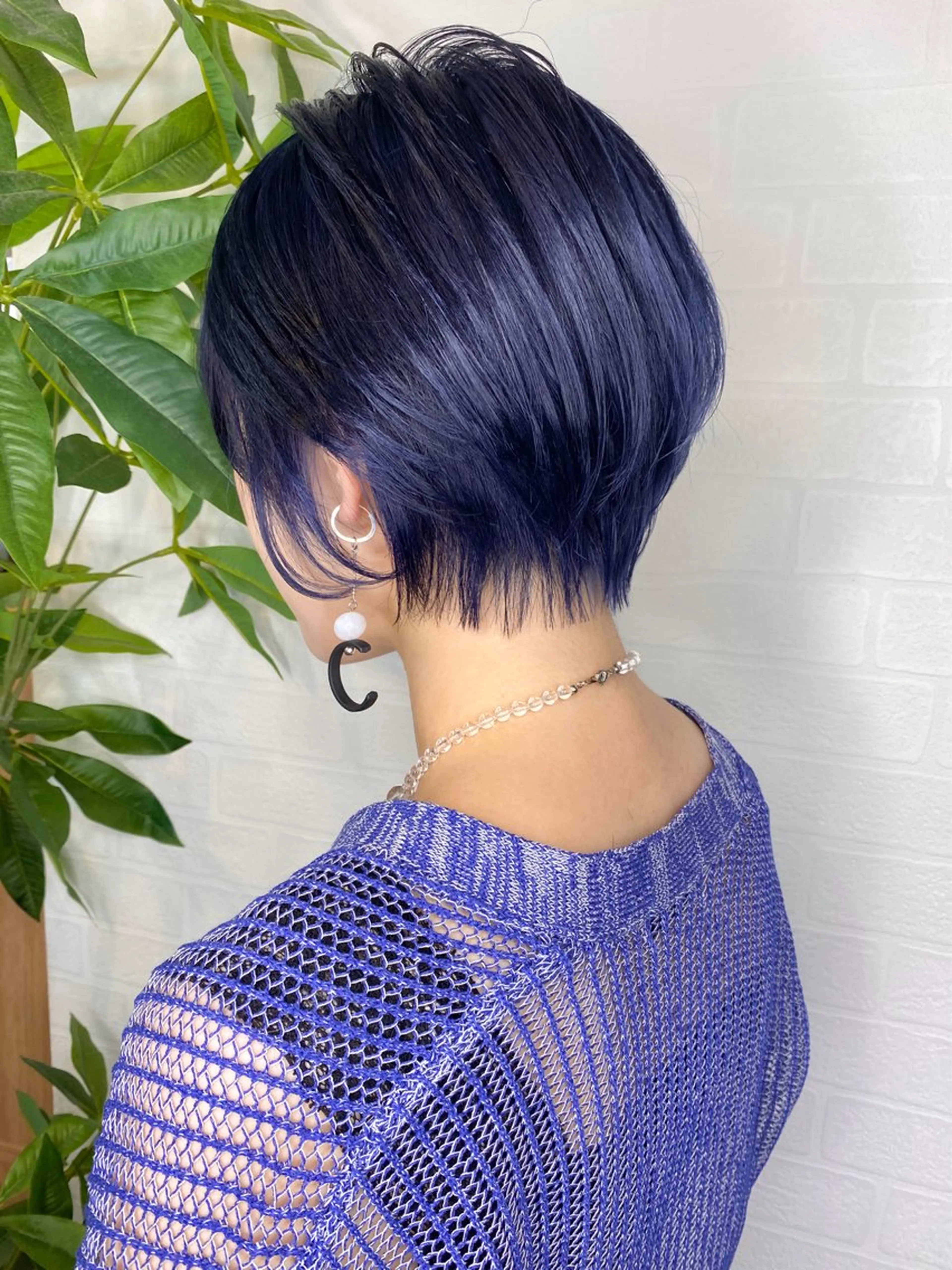 ショート カラー ショートボブ ブリーチ ブルーカラー ボブ ショートヘア Re:ta Hair 飯田淳平のヘアスタイル