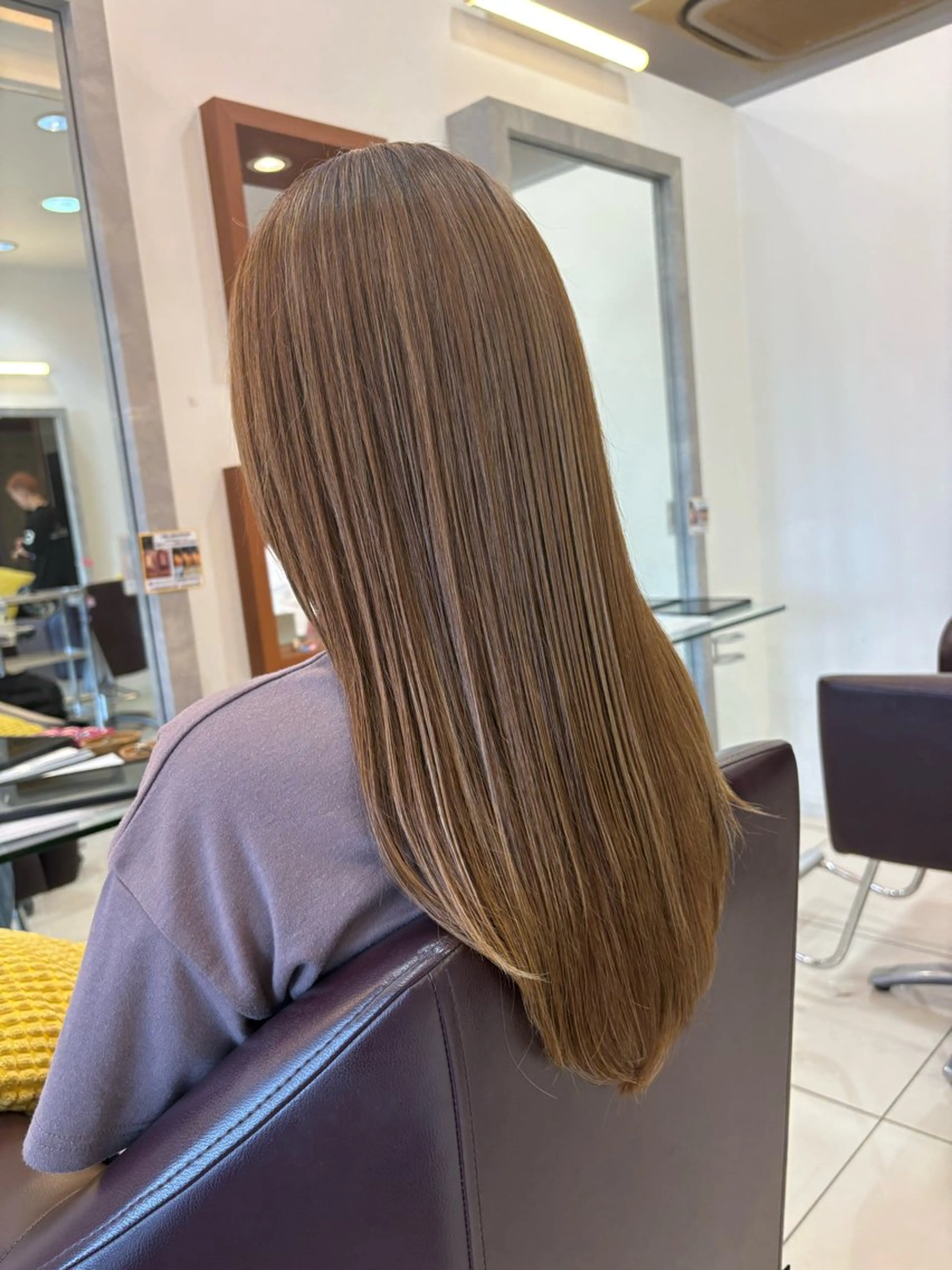 ロング カラー 加瀬 真弓のヘアスタイル