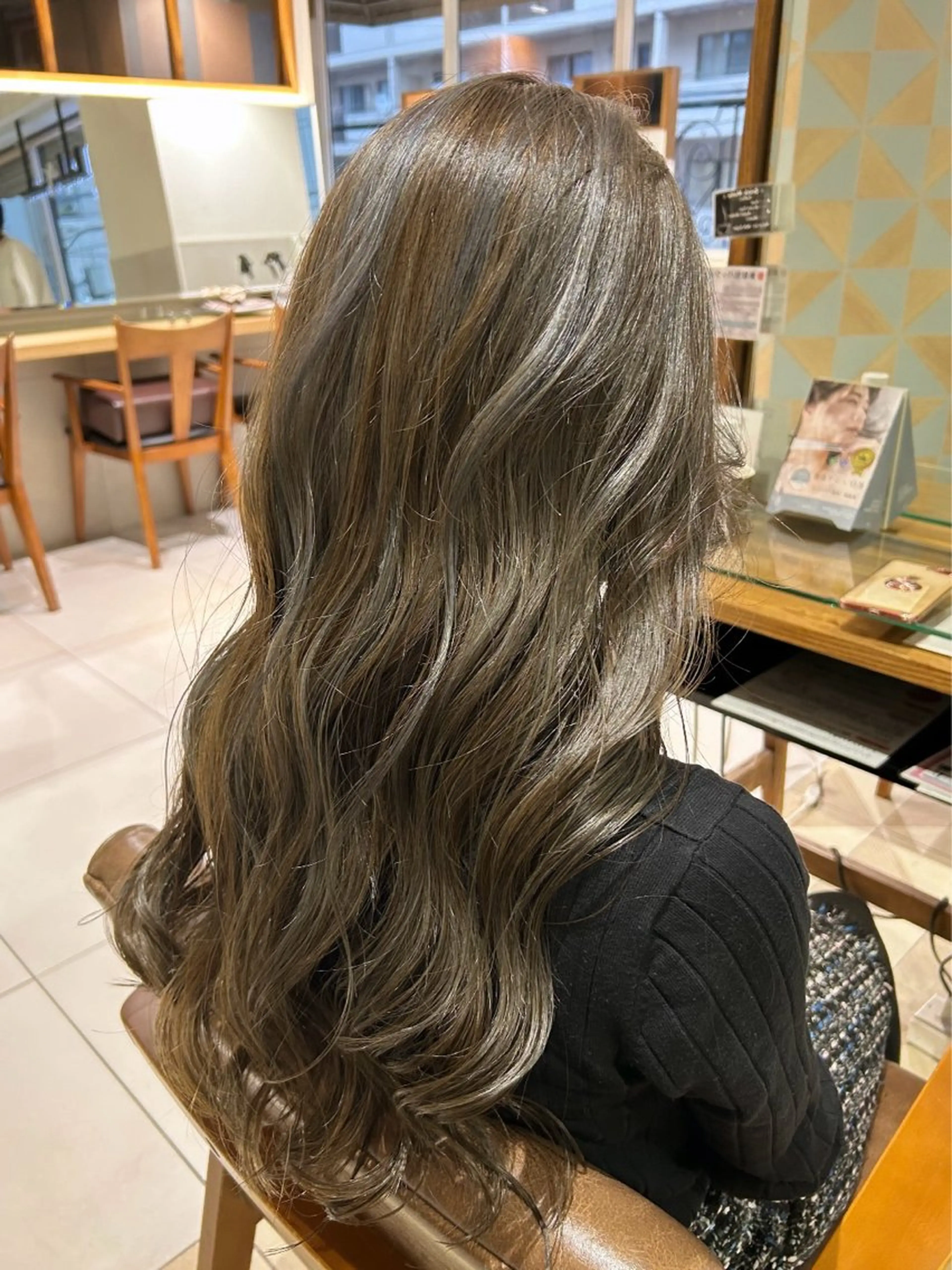 ロング カラー ヘアアレンジ カット ヘアカラー 吉水 彩乃 /ボブ/艶感カラーのヘアスタイル