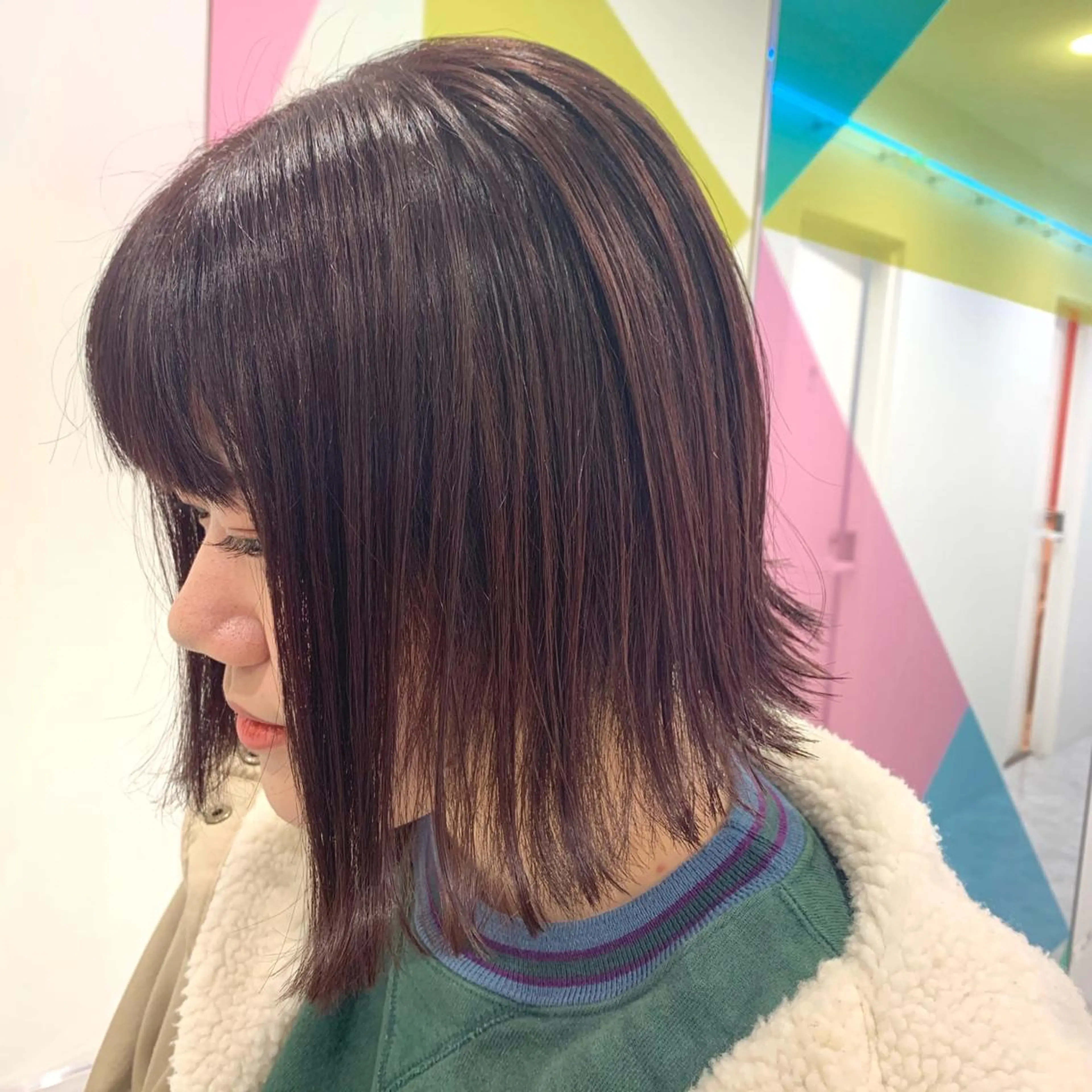 ミディアム カラー ヘアアレンジ 完全💗マンツーマン marinのヘアスタイル